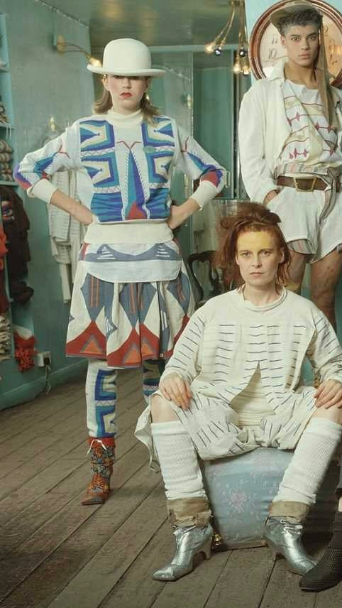 Vivienne Westwood & Malcolm Mclaren S/S 1983 'savage' Navajo print ensemble