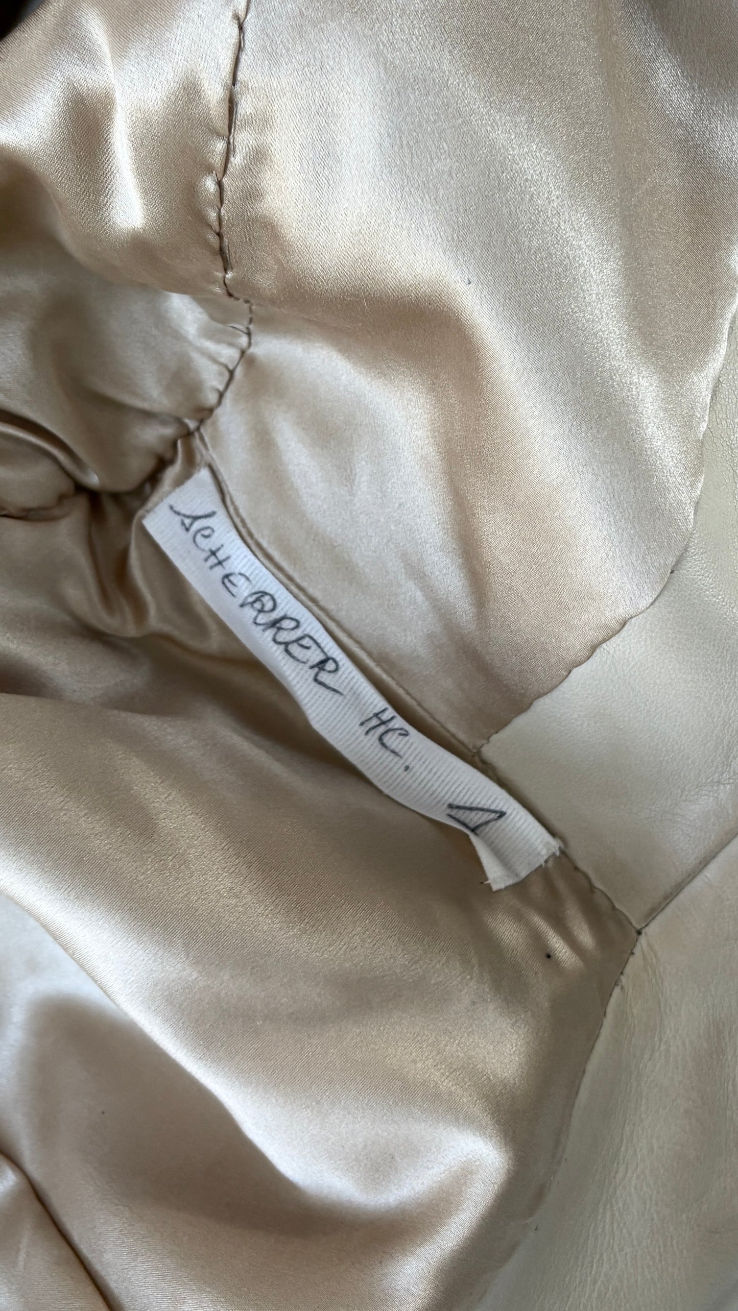 Scherrer Couture leather jacket with metal embroidery