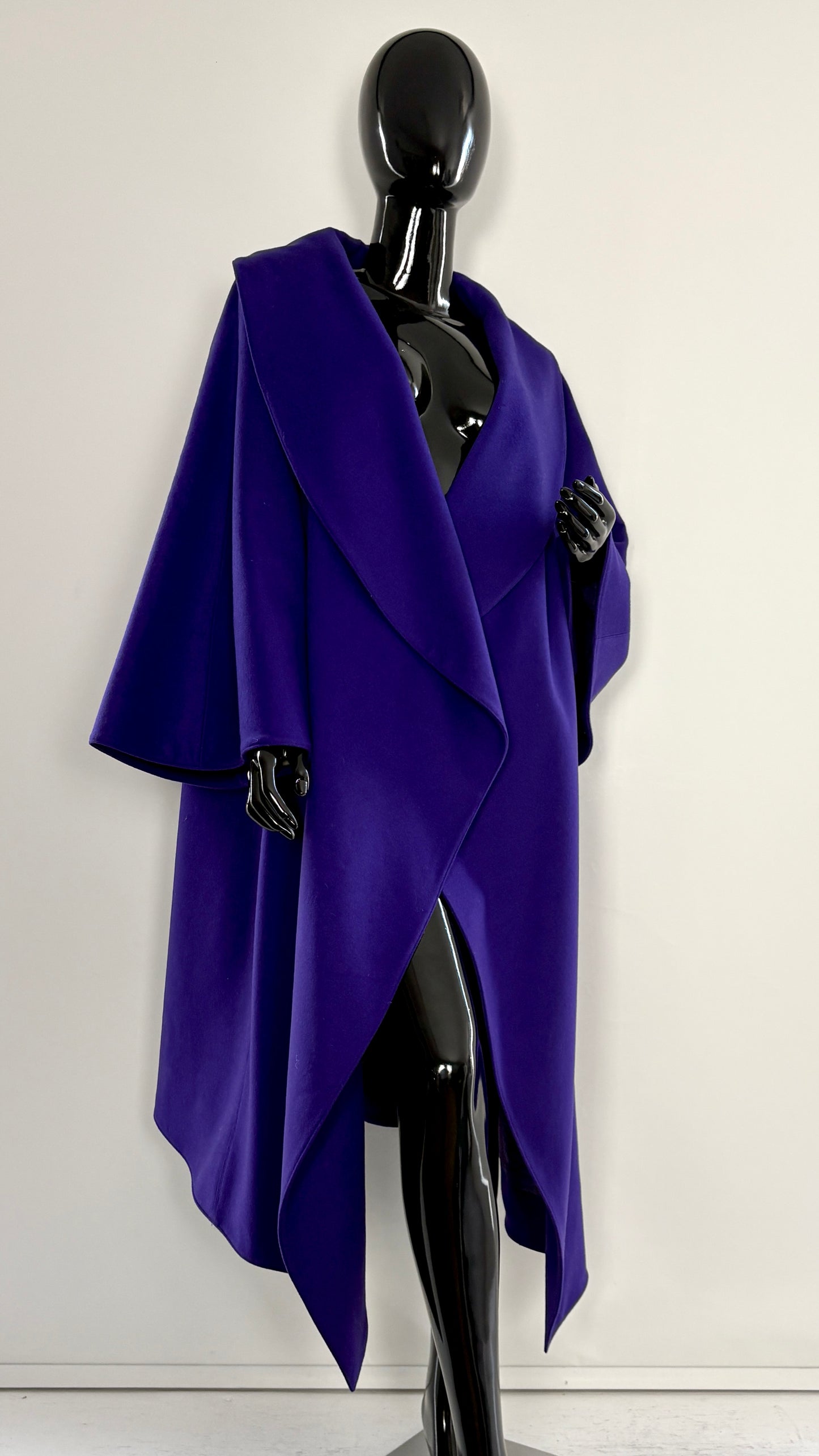Claude Montana purple shawl coat
