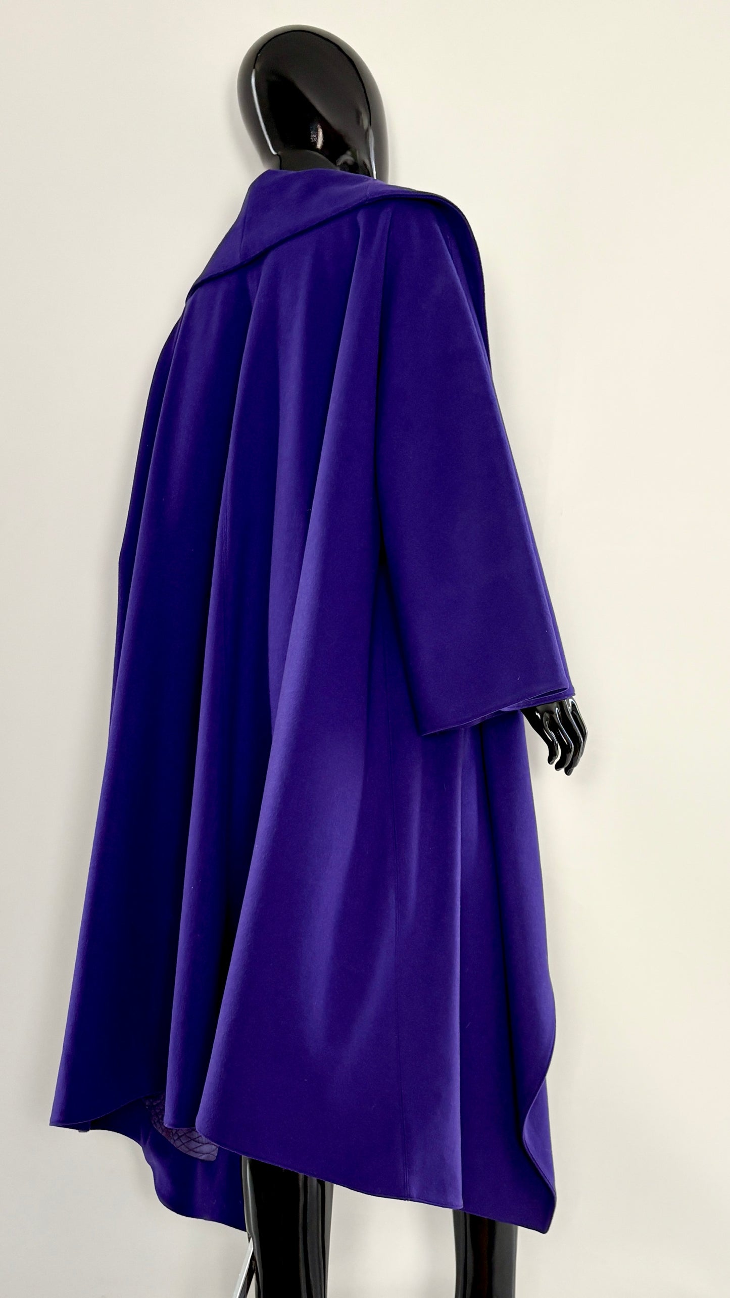 Claude Montana purple shawl coat