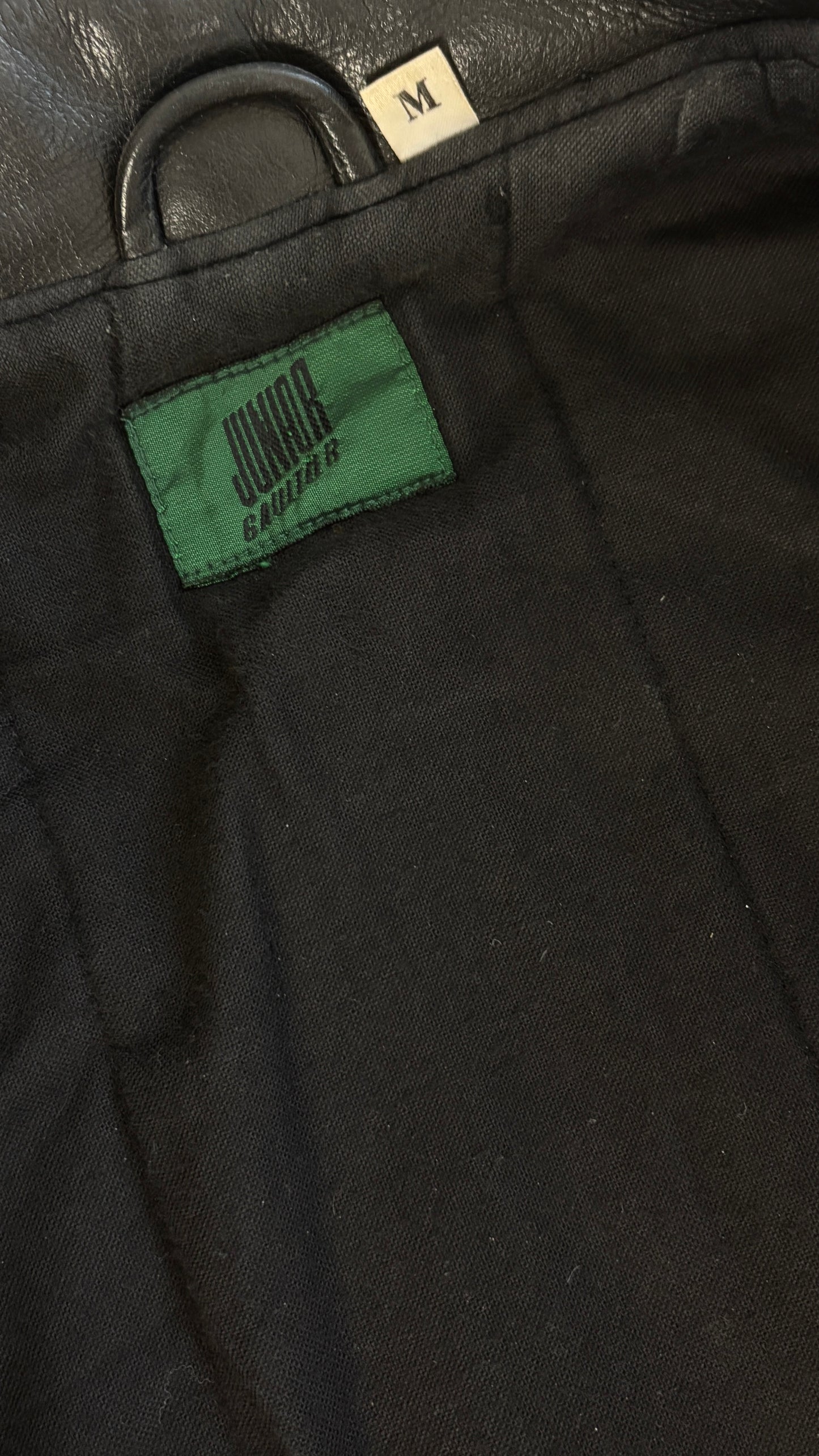 Junior Gaultier cropped leather jacket