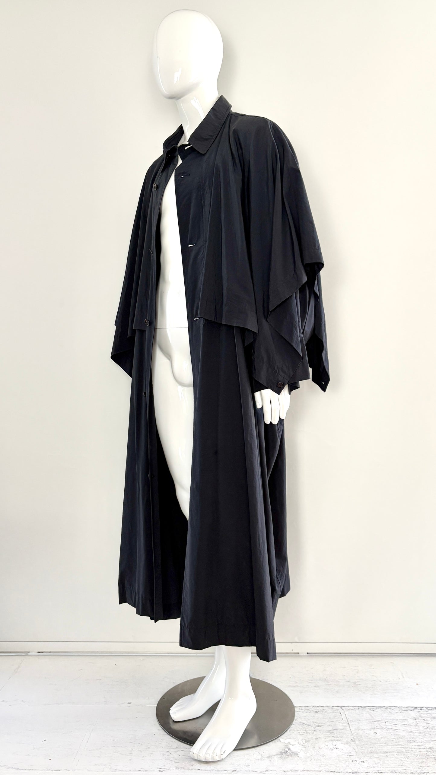 Issey Miyake raincoat with adjustable panels