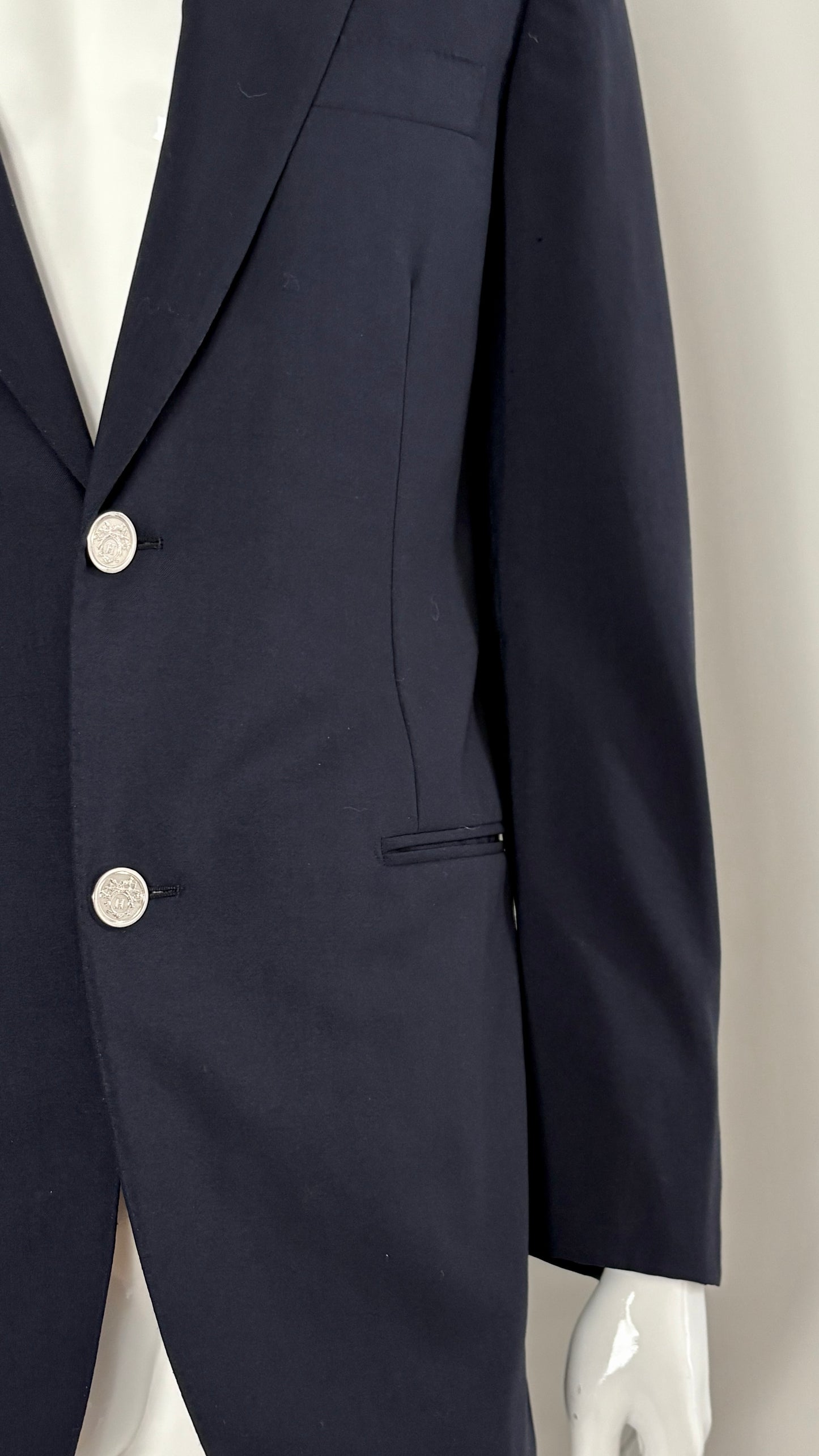 Hermés tailored jacket with embossed buttons