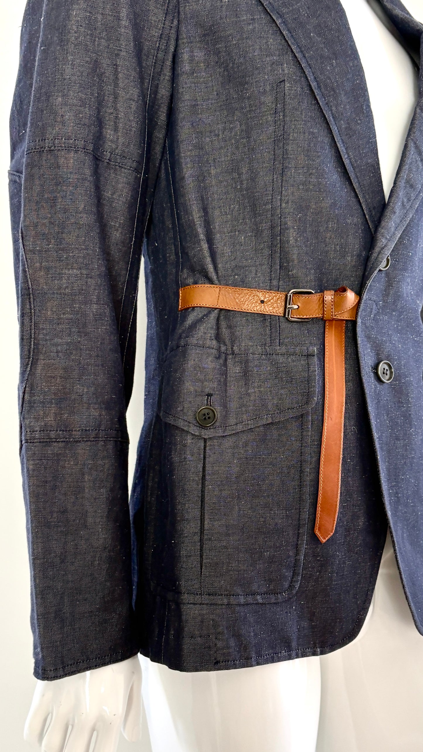 Dries van Noten jacket with leather fastening