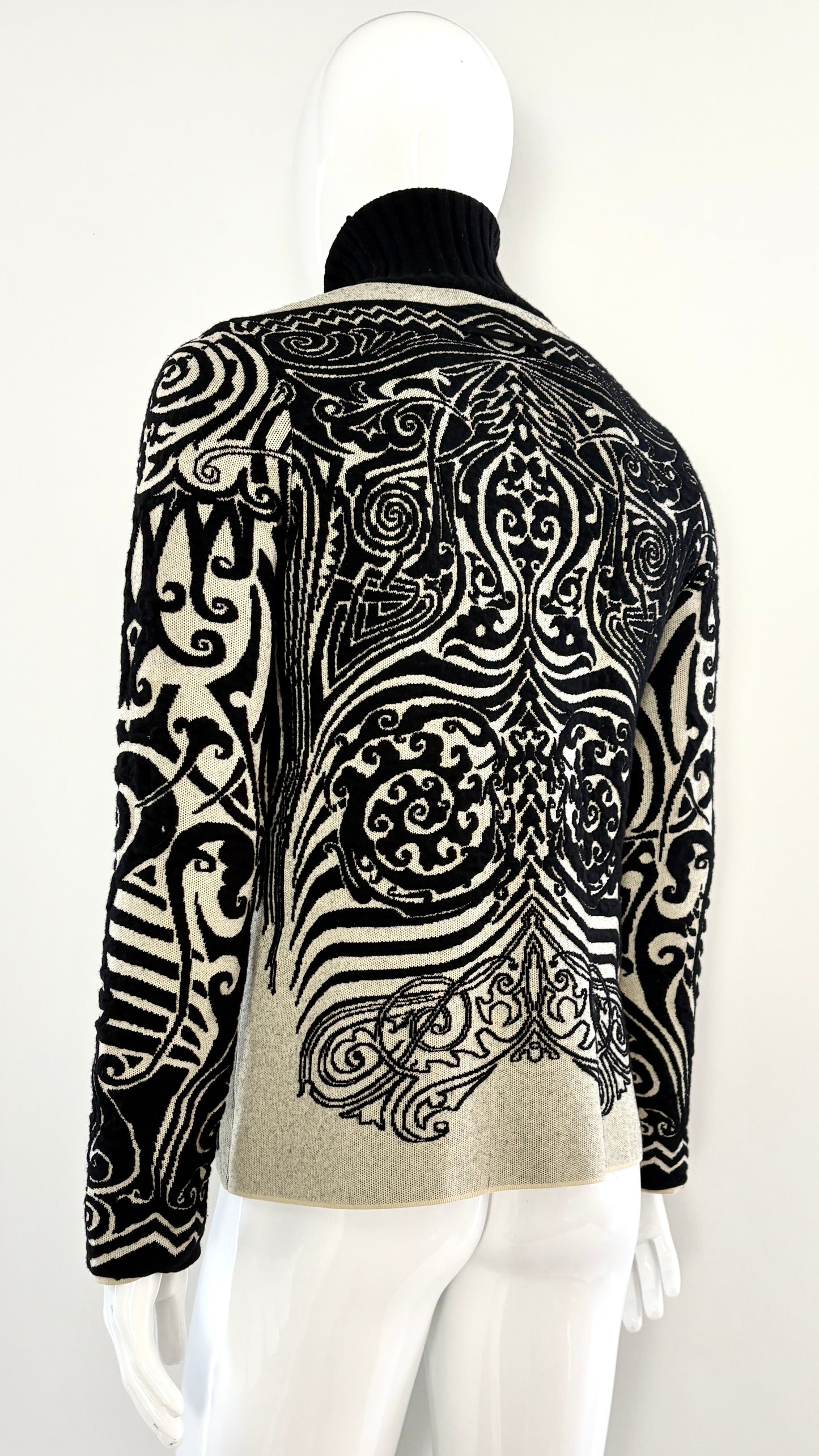 Jean Paul Gaultier abstract knit top