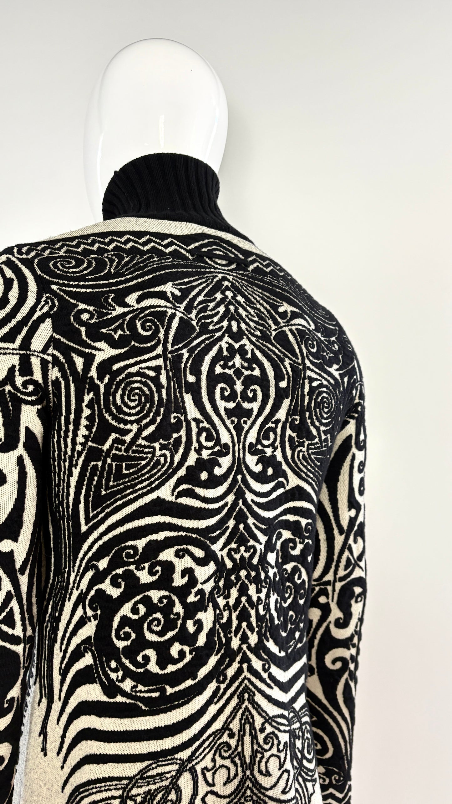 Jean Paul Gaultier abstract knit top