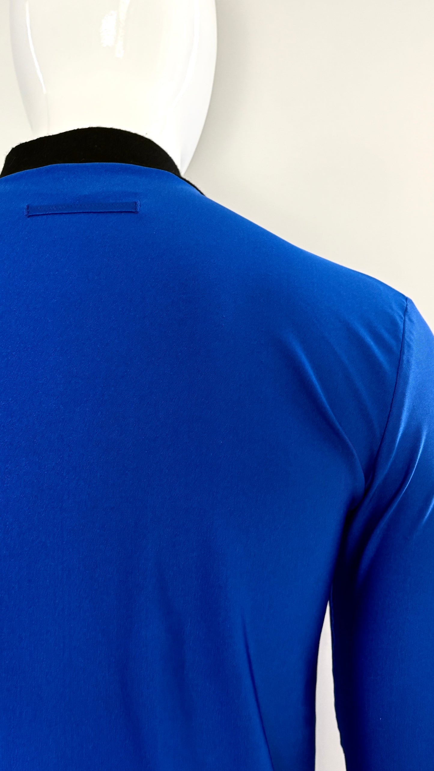 Jean Paul Gaultier blue lycra top