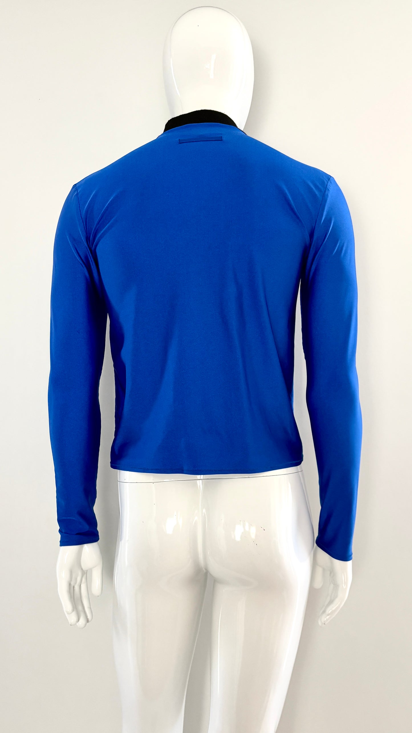 Jean Paul Gaultier blue lycra top