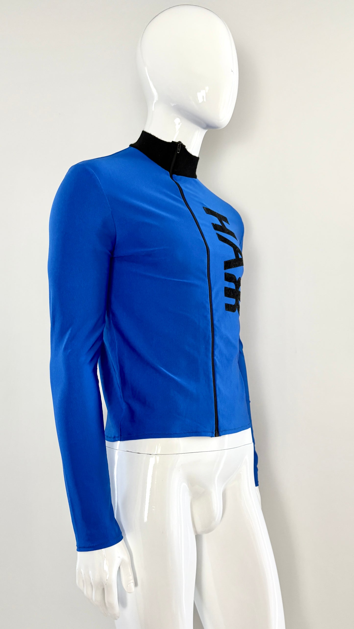 Jean Paul Gaultier blue lycra top
