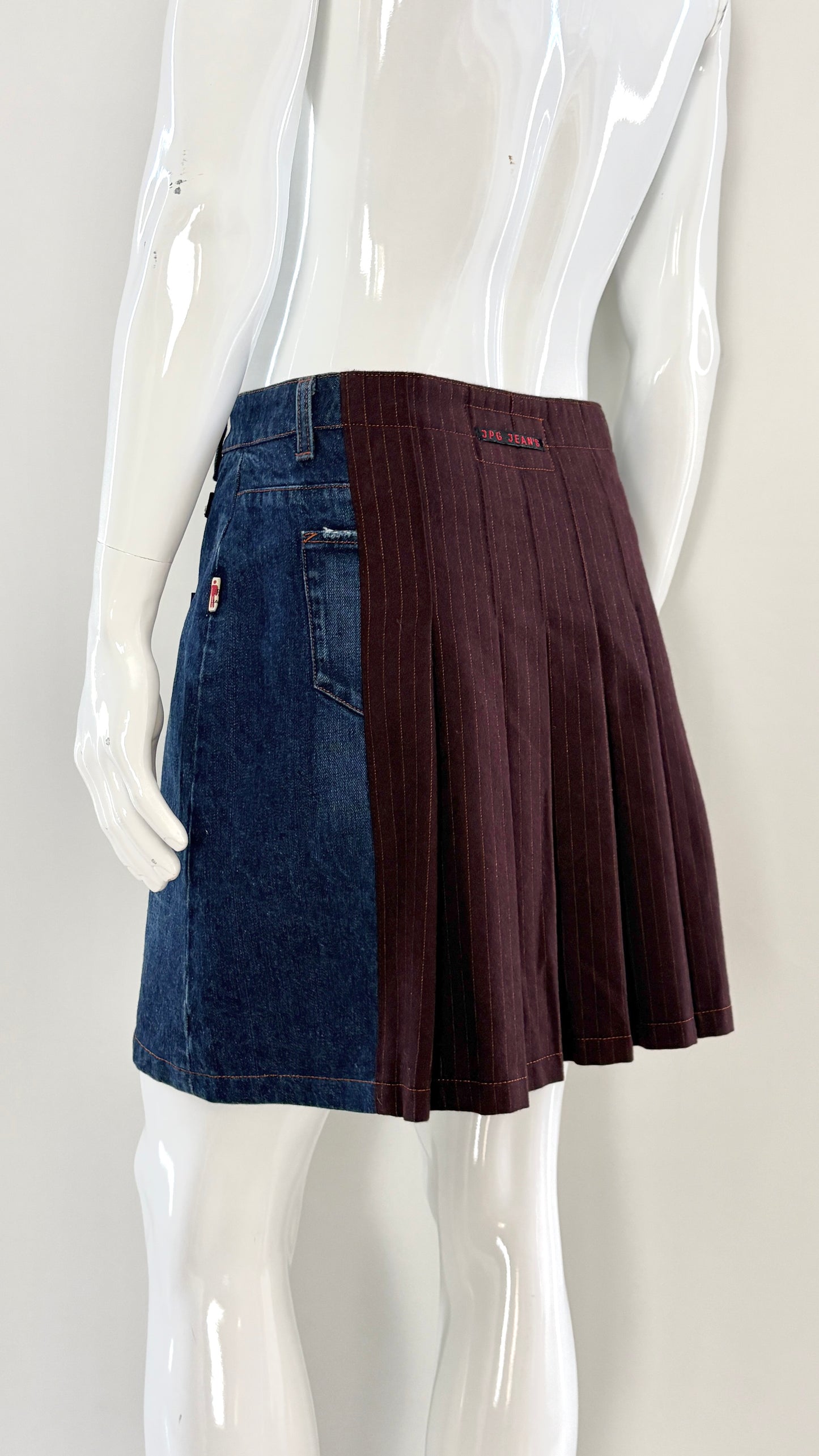 Jean Paul Gaultier denim kilt