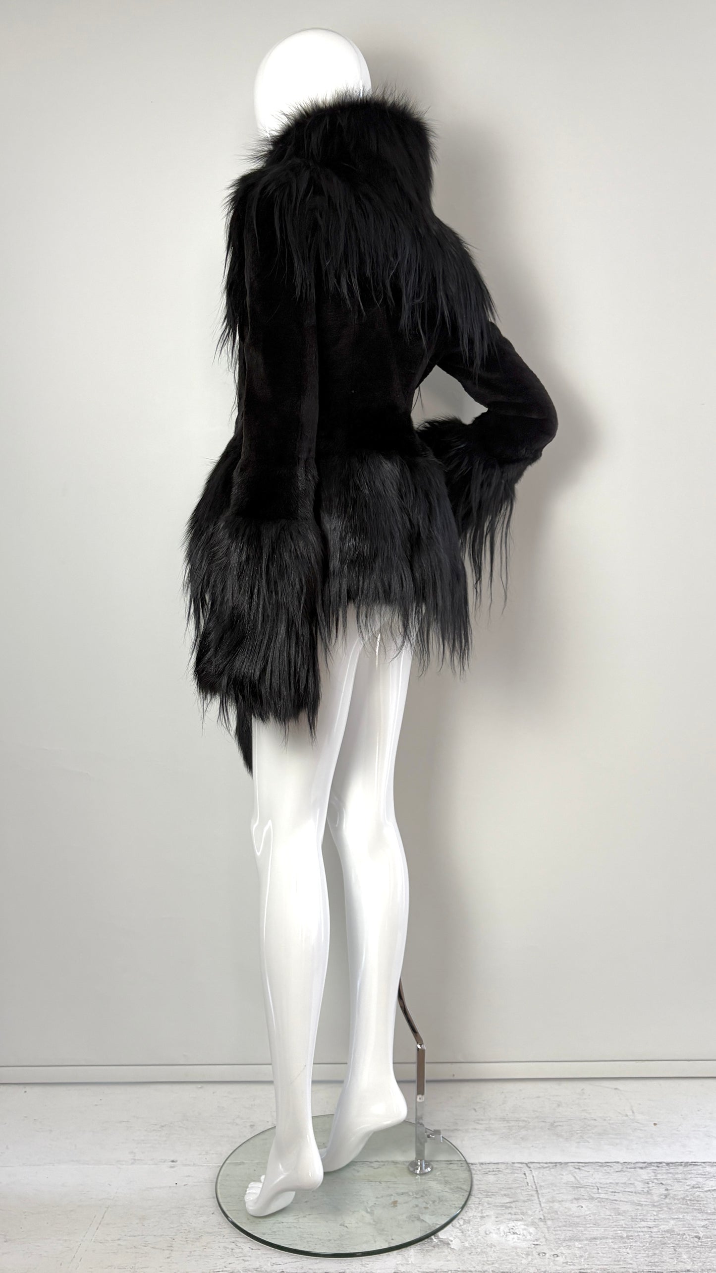 Alexander McQueen A/W 2014 shaved fur jacket From the personal wardrobe of Annabelle Neilson