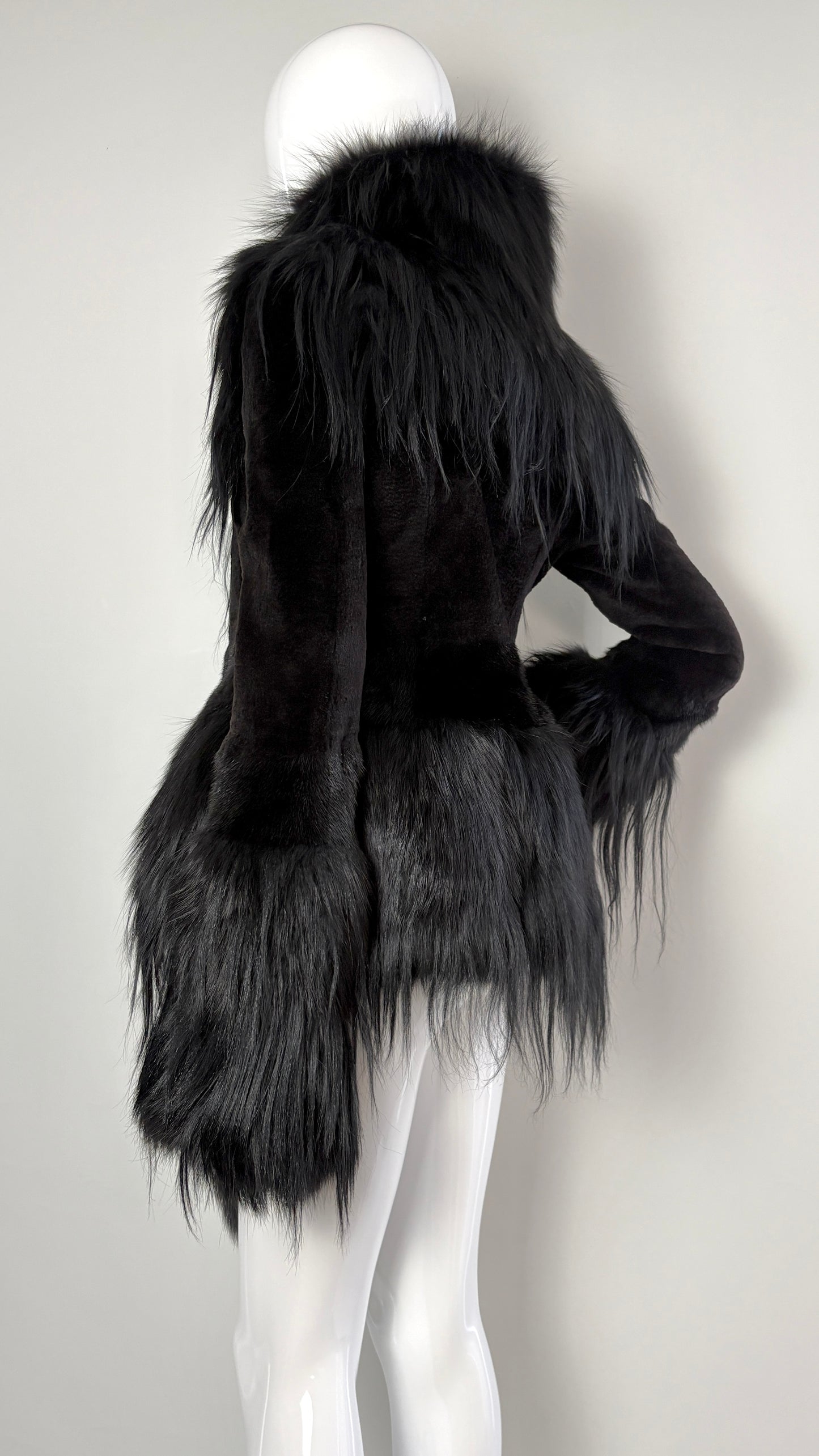 Alexander McQueen A/W 2014 shaved fur jacket From the personal wardrobe of Annabelle Neilson
