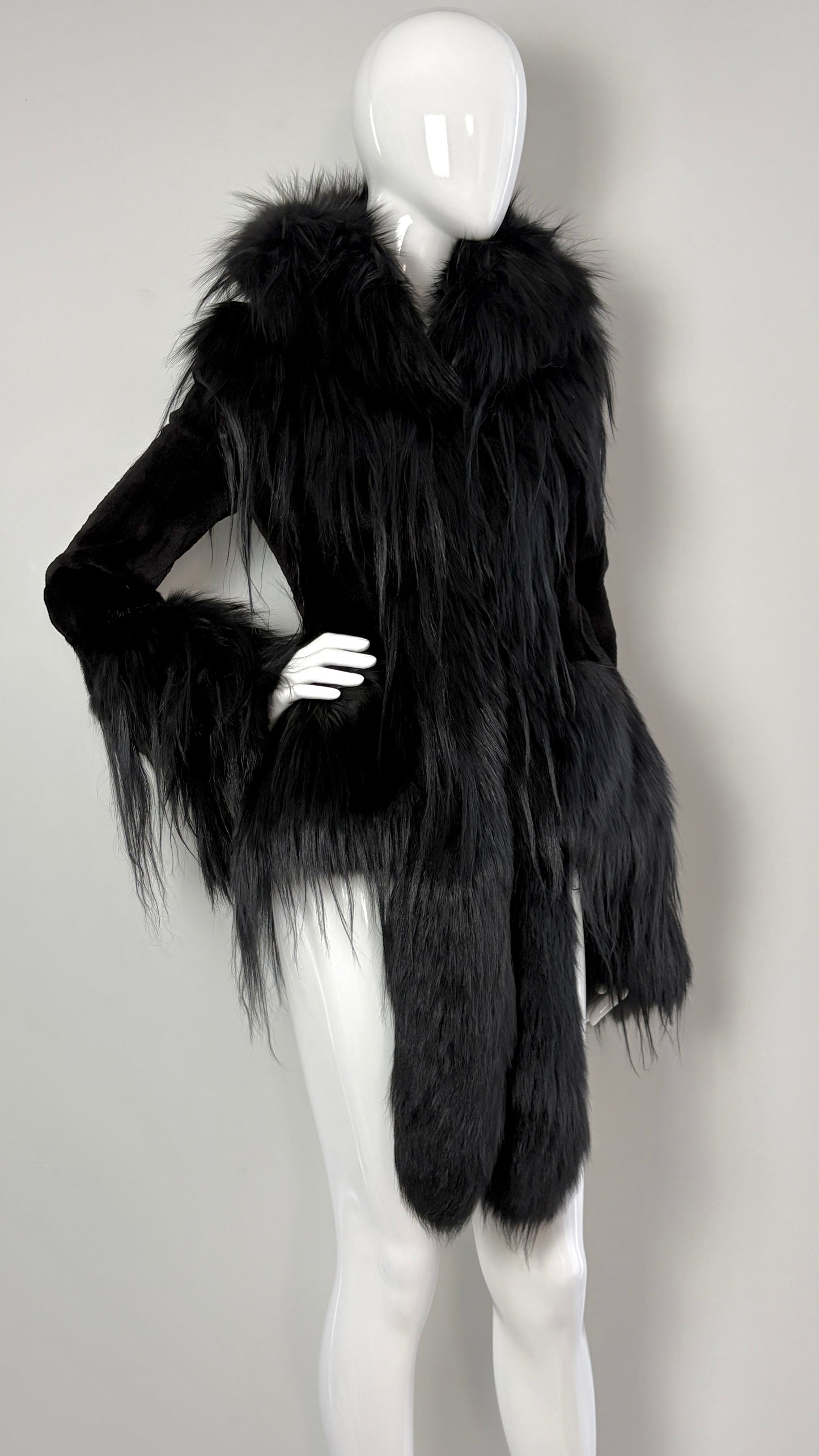 Alexander McQueen A/W 2014 shaved fur jacket From the personal wardrobe of Annabelle Neilson