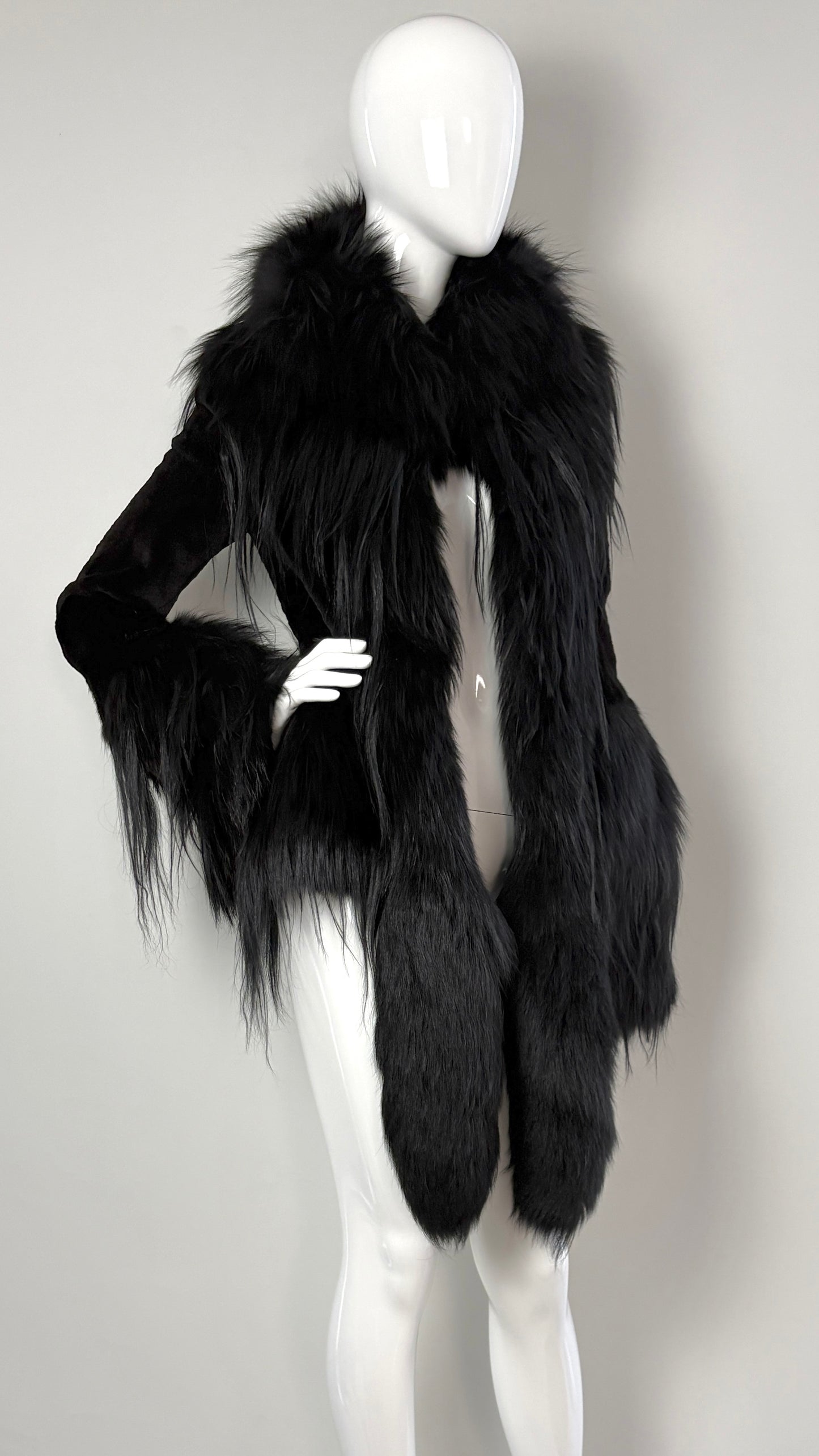 Alexander McQueen A/W 2014 shaved fur jacket From the personal wardrobe of Annabelle Neilson