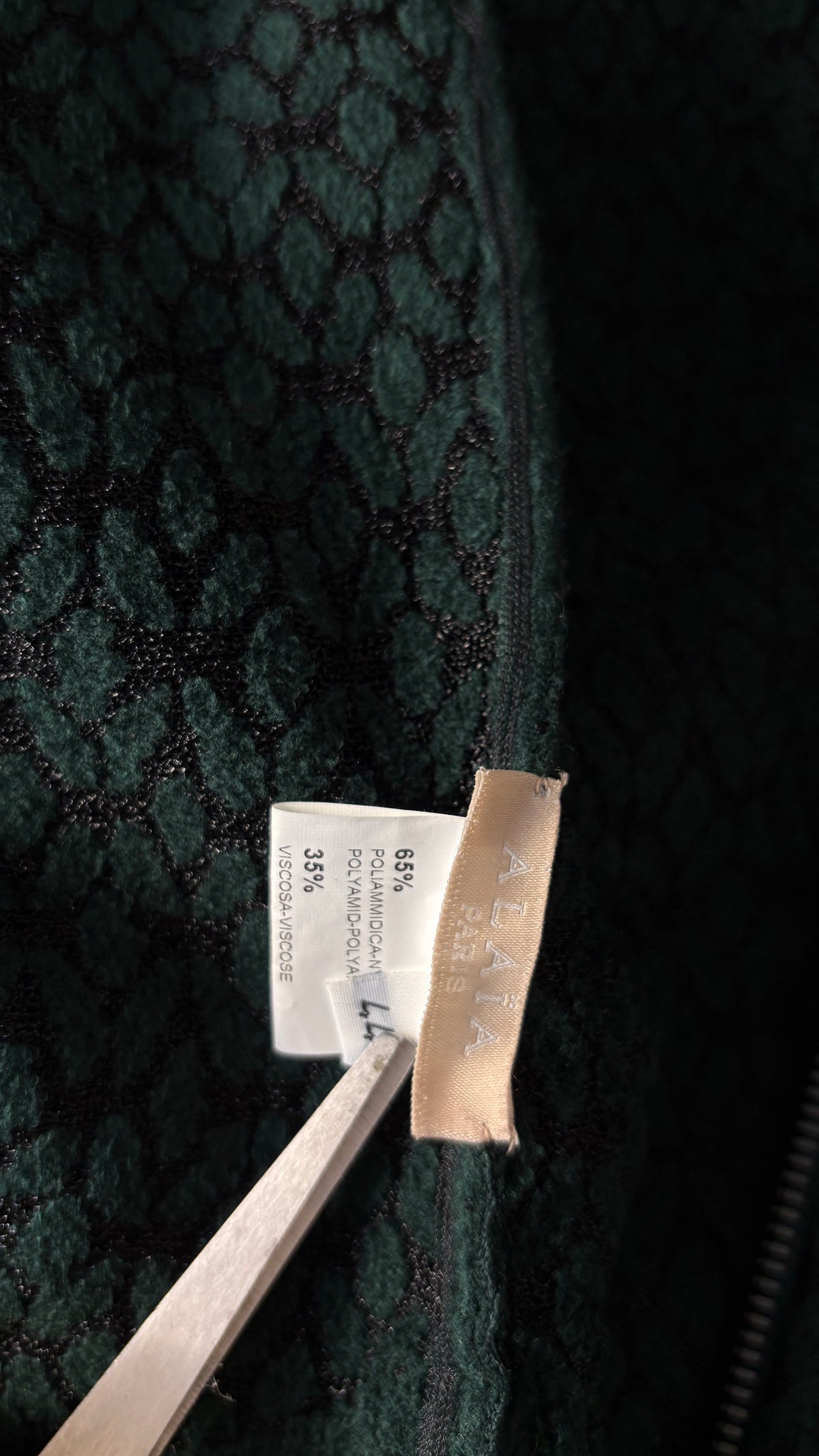 Alaïa green knit jacket