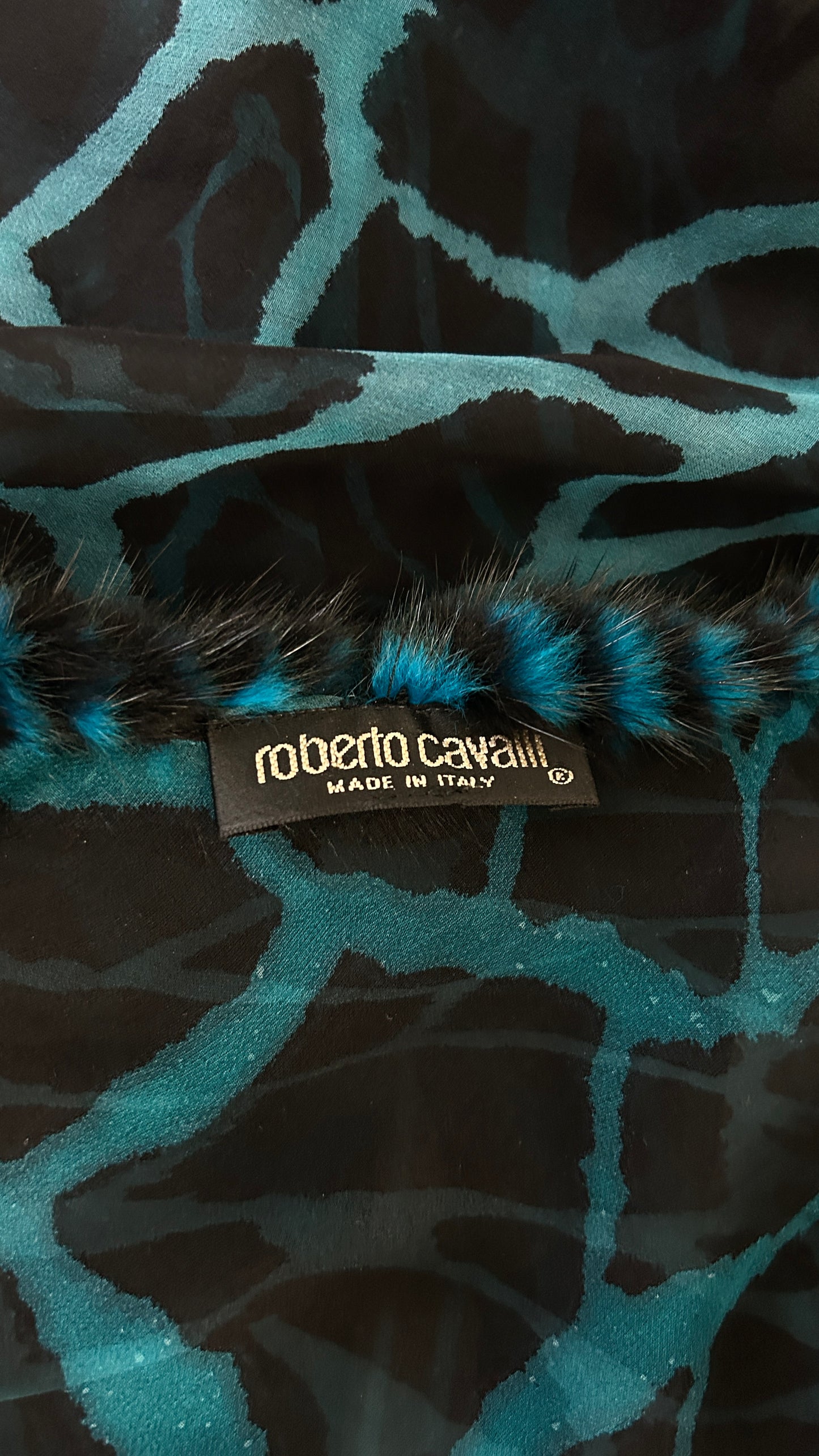 Roberto Cavalli Giraffe print ensemble