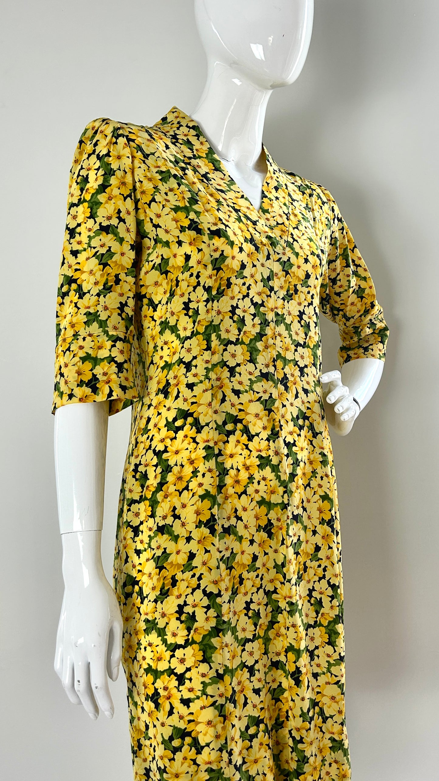 Yves Saint Laurent yellow floral dress