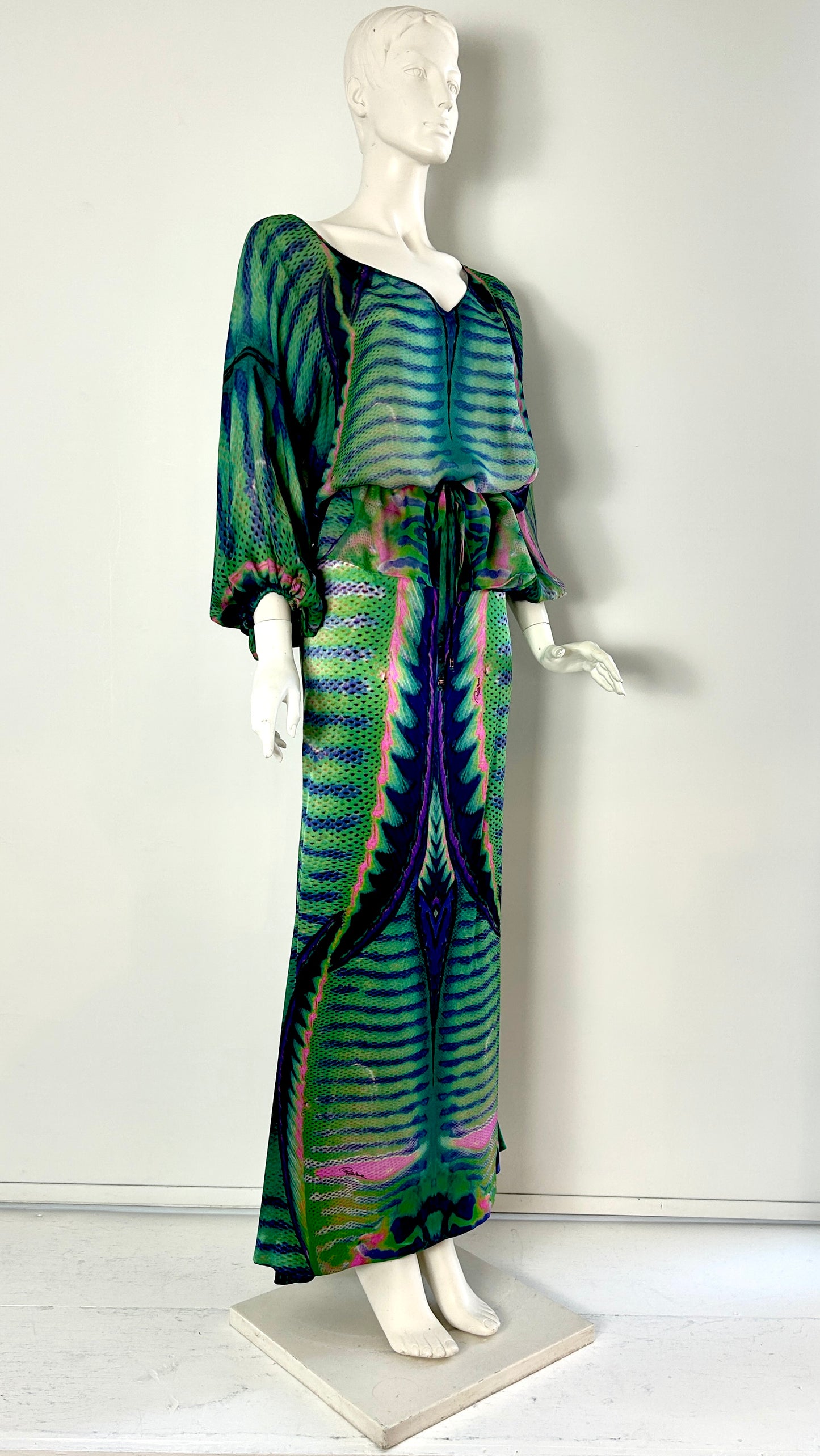 Roberto Cavalli tropical print ensemble