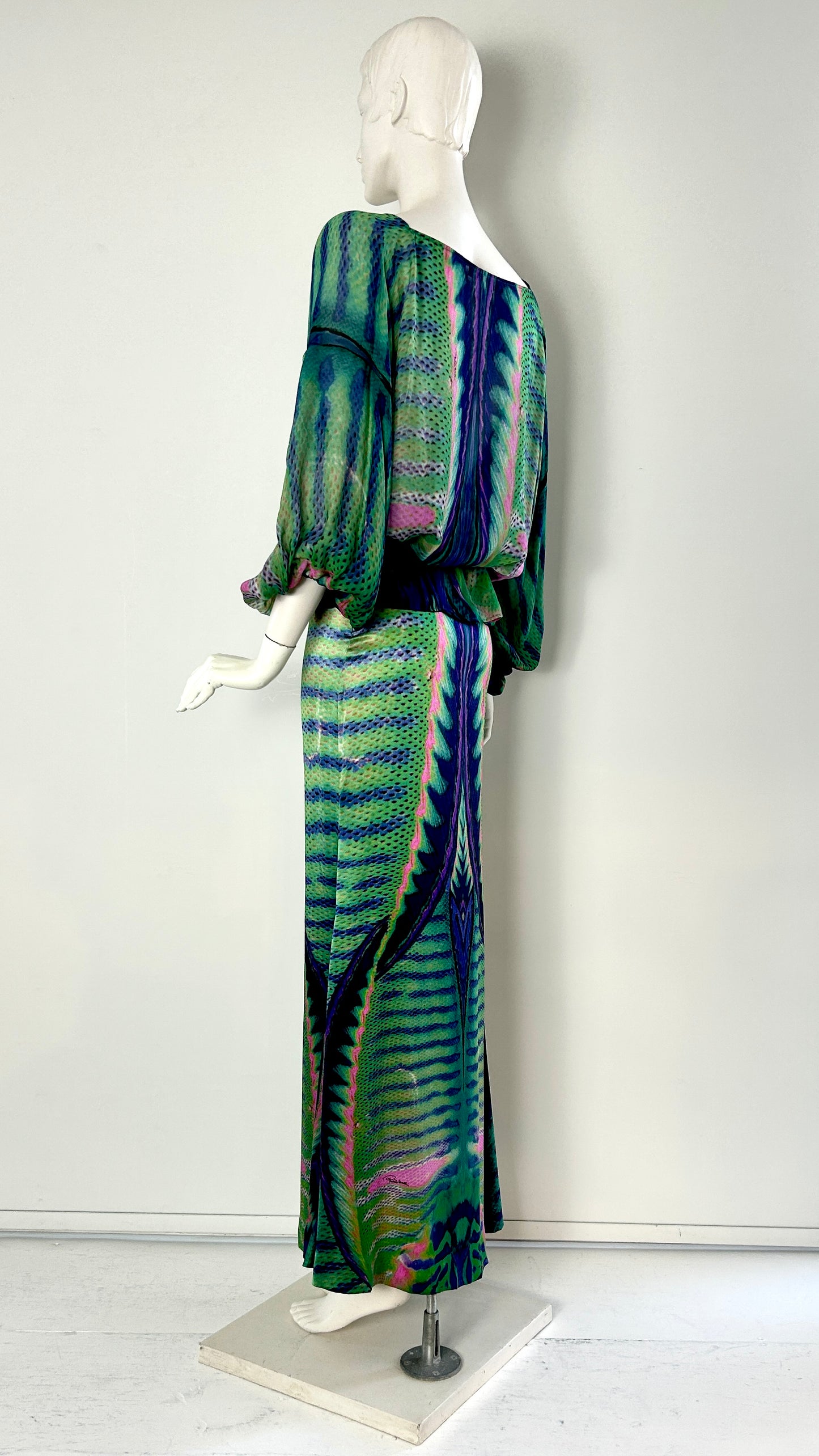 Roberto Cavalli tropical print ensemble