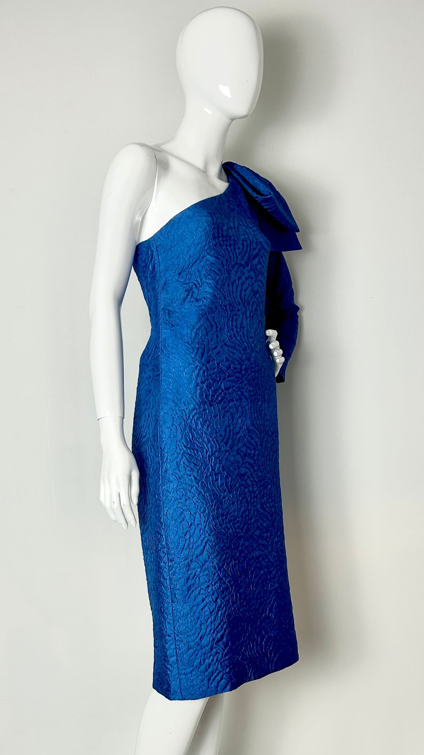 Yves Saint Laurent brocade bow dress