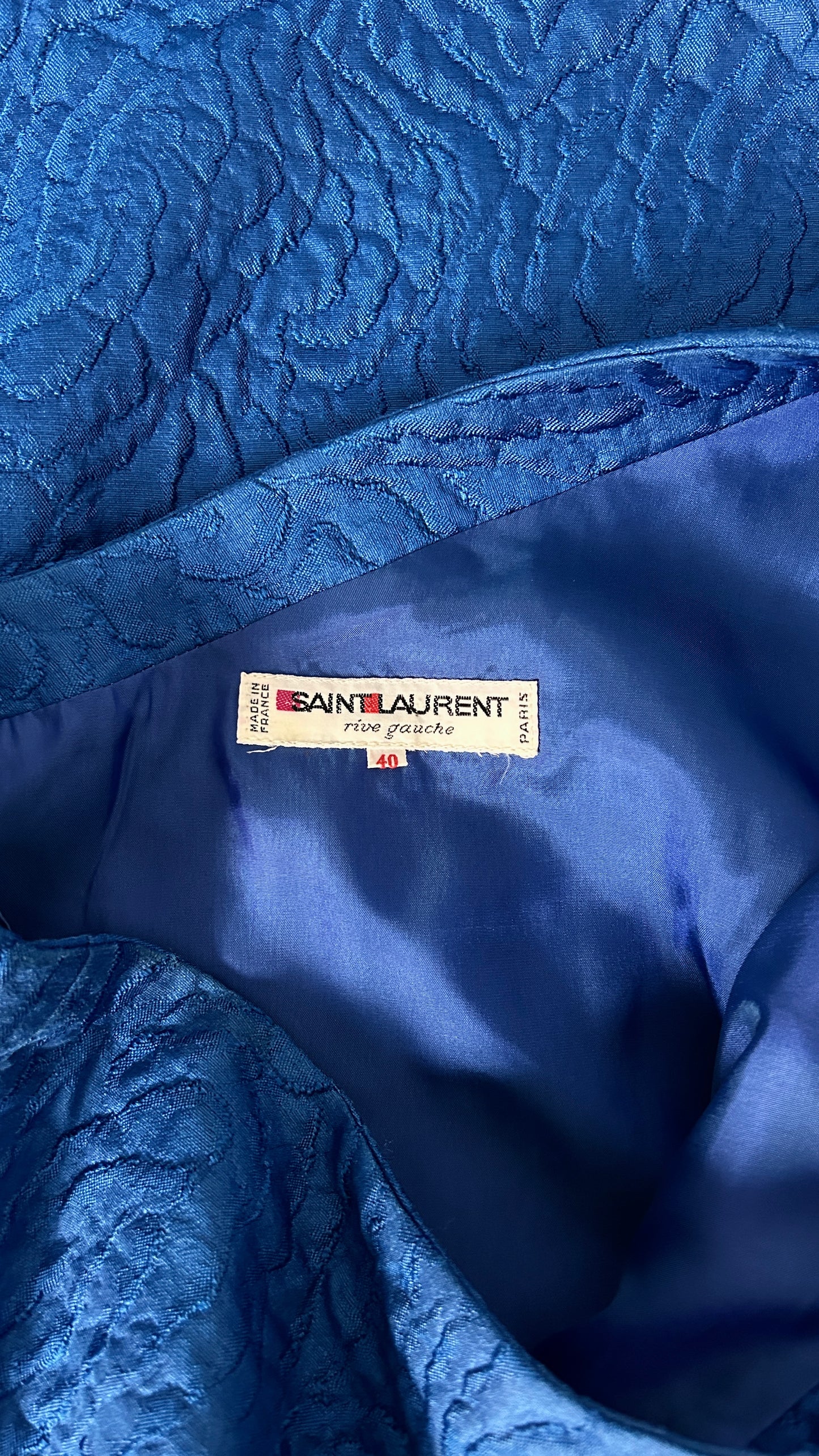 Yves Saint Laurent brocade bow dress