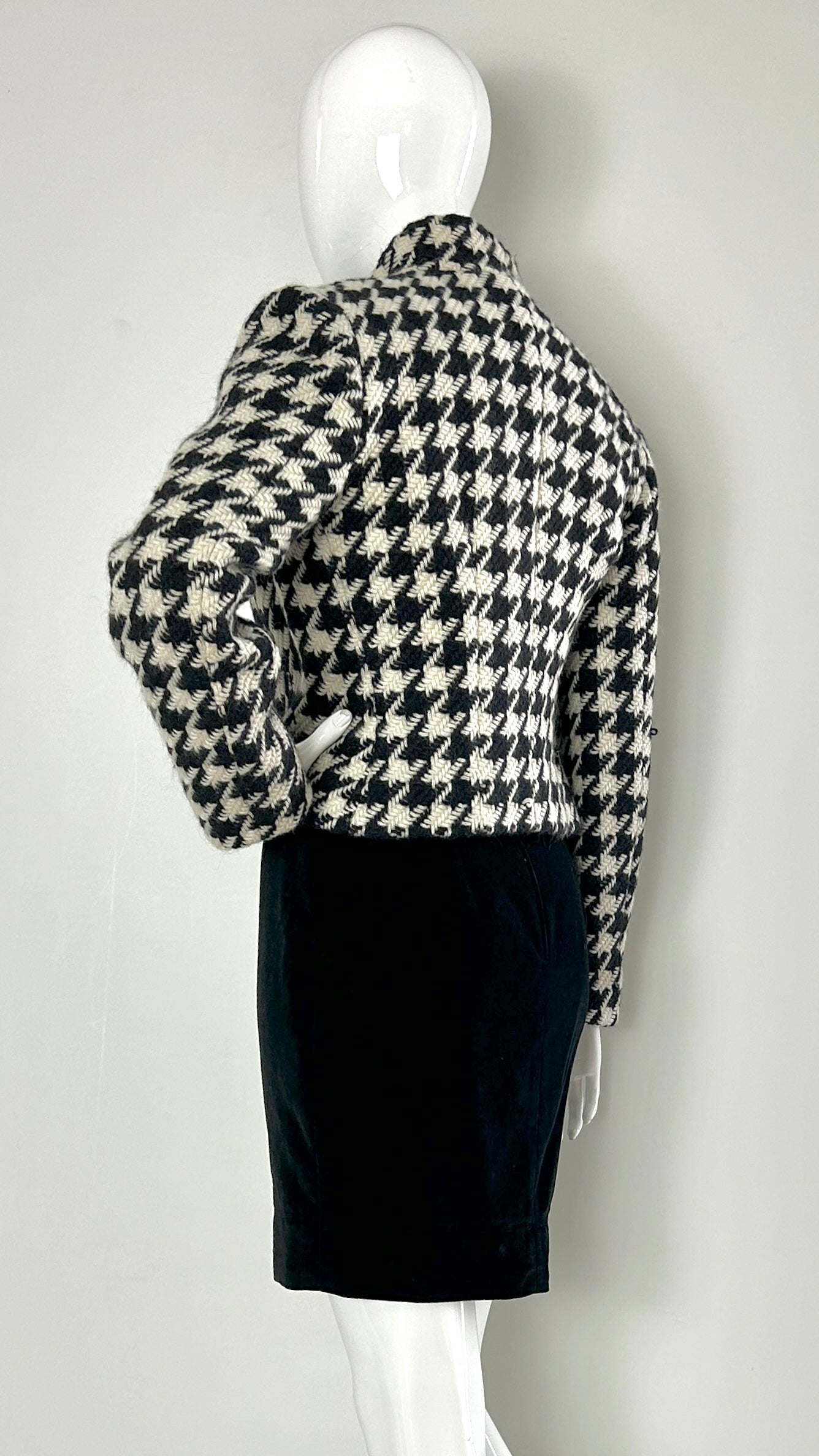 Moschino cheap and chic houndstooth skirt suit