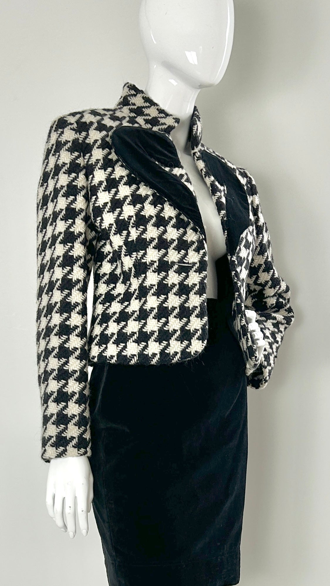 Moschino cheap and chic houndstooth skirt suit