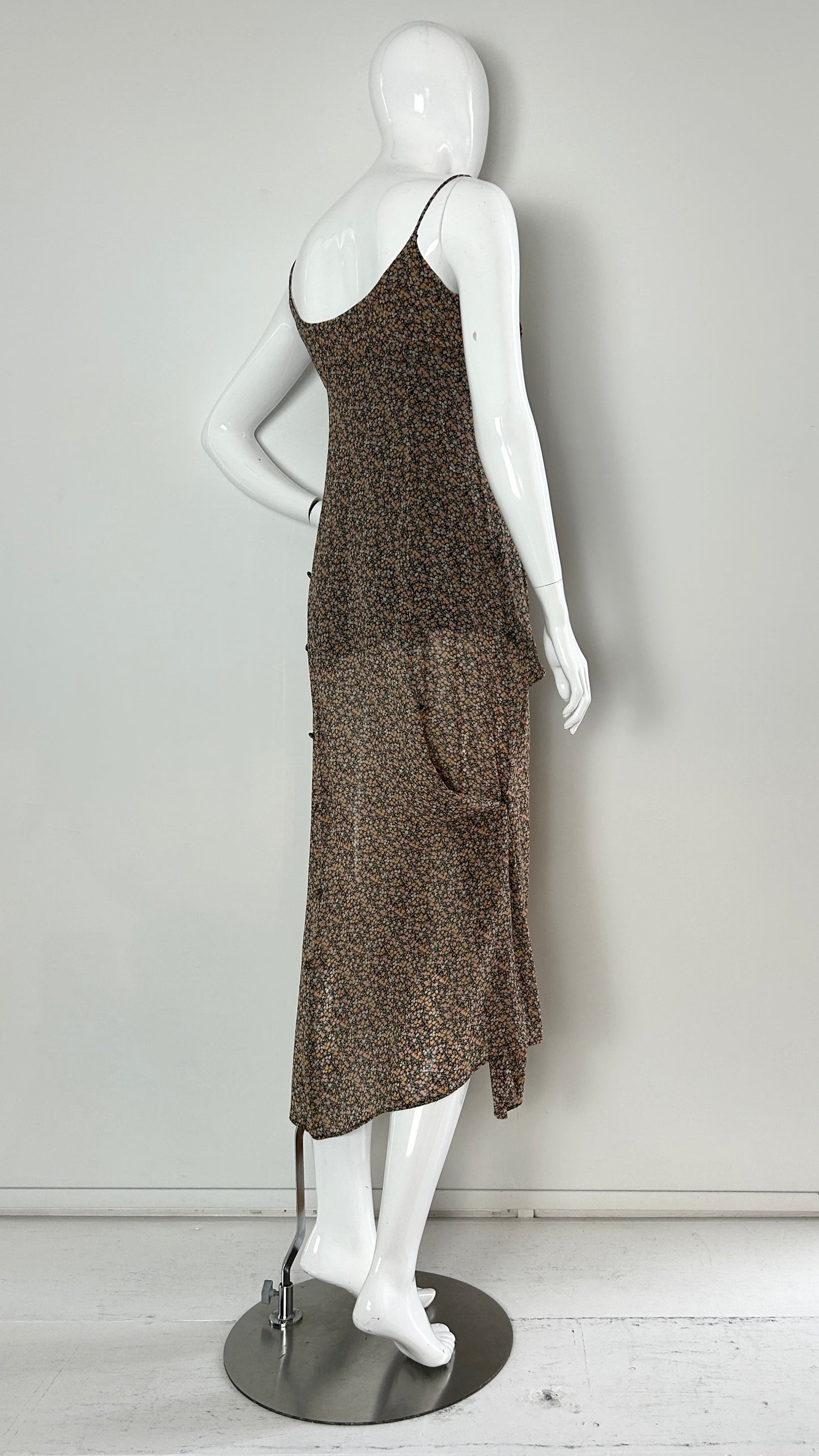 Moschino cheap and chic floral dress with button fastening