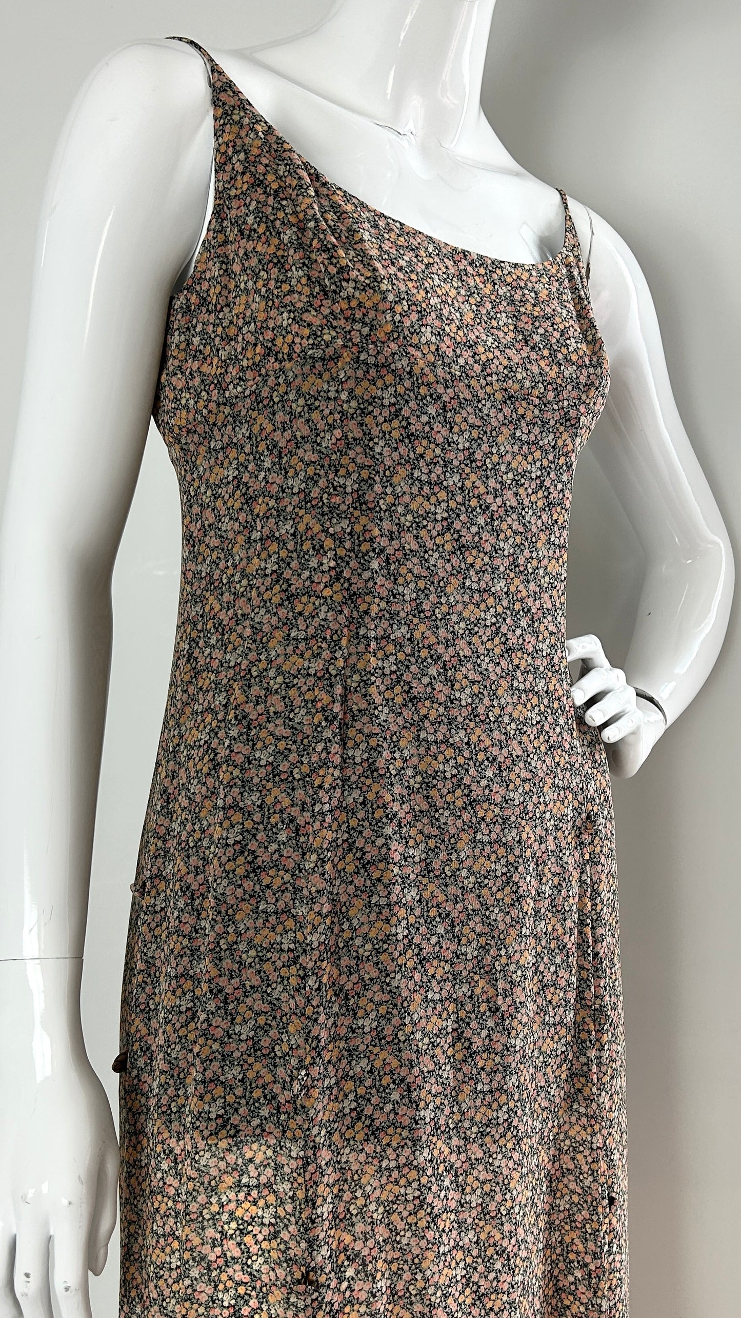 Moschino cheap and chic floral dress with button fastening