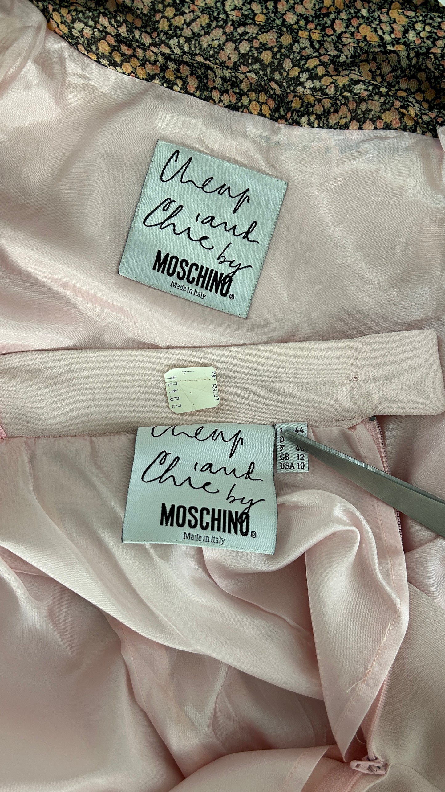 Moschino cheap and chic suit