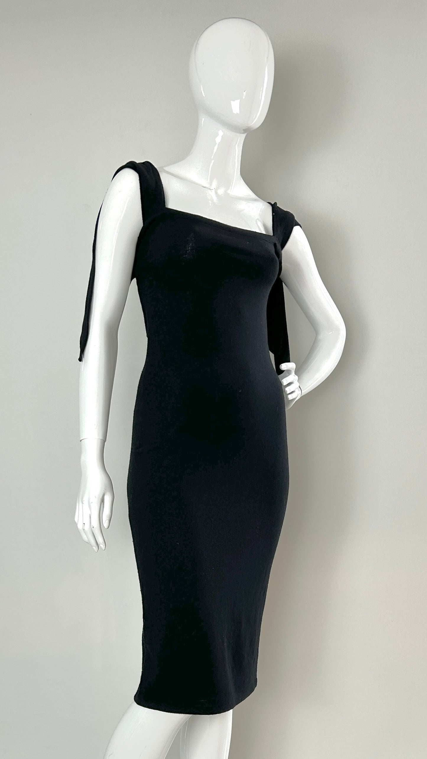 Swanky Modes jersey dress with tie