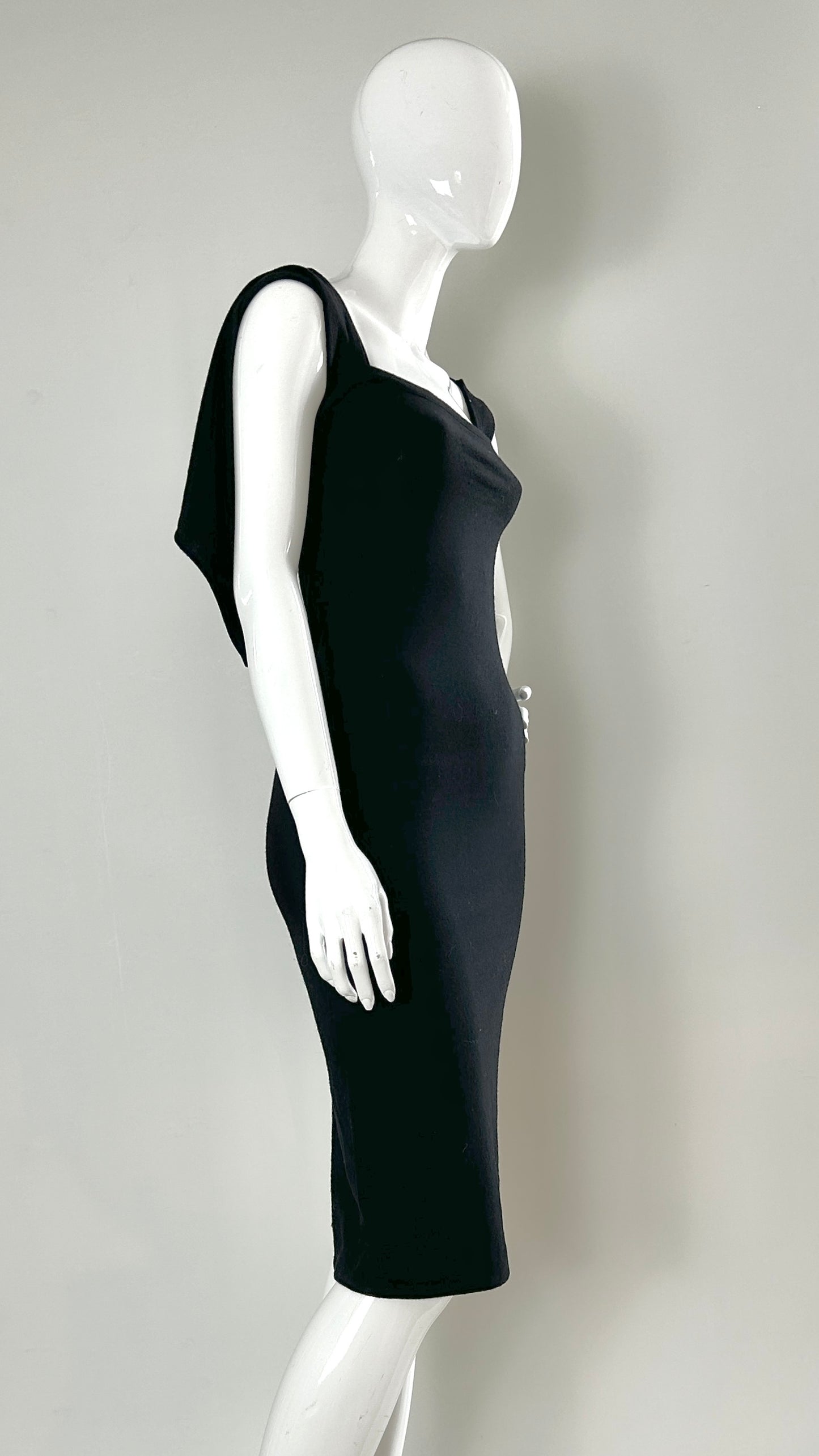 Swanky Modes jersey dress with tie