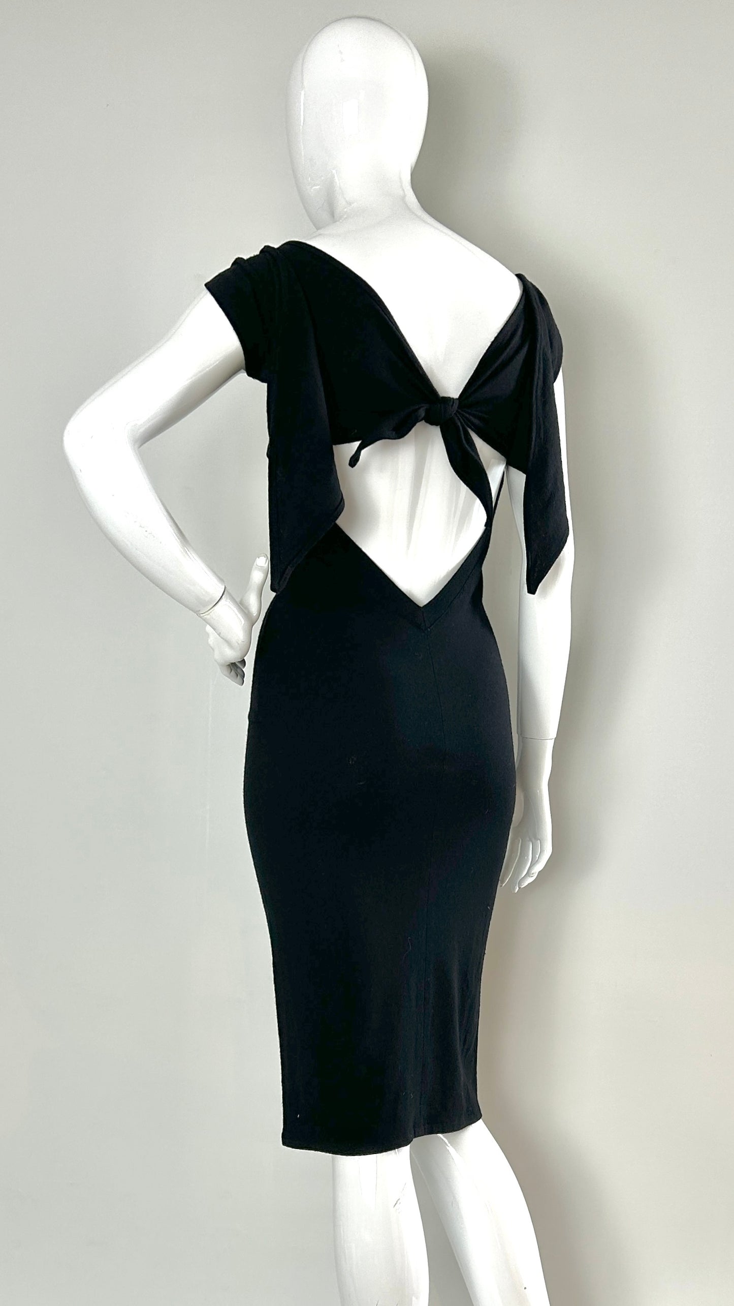 Swanky Modes jersey dress with tie