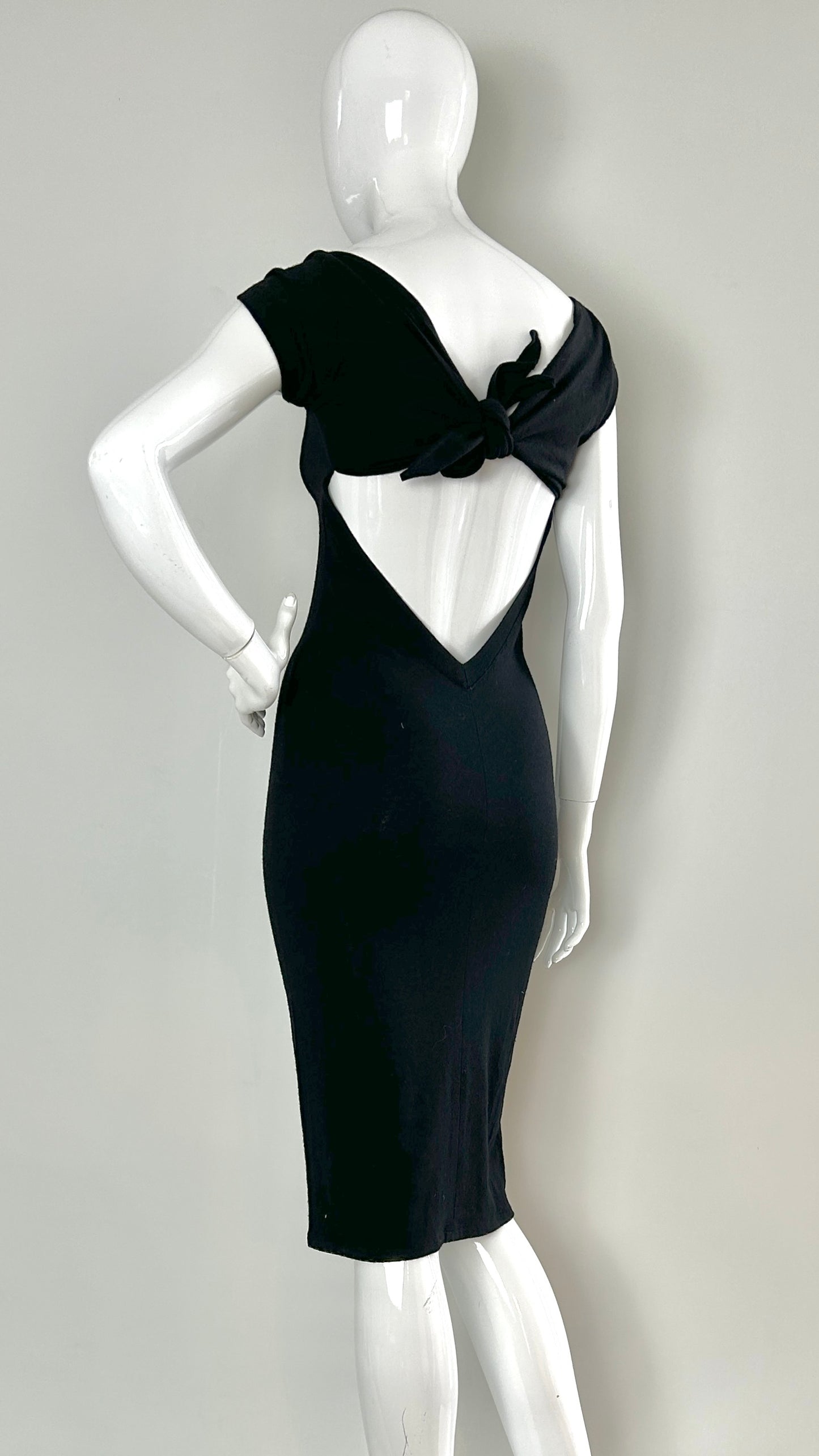 Swanky Modes jersey dress with tie