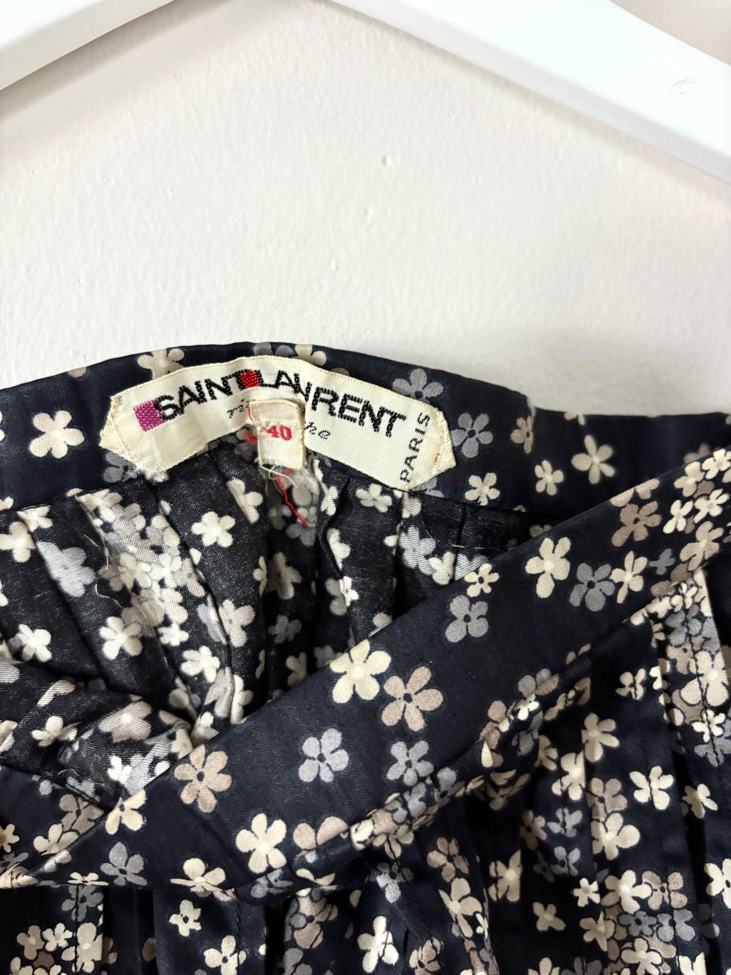 Yves Saint Laurent floral skirt
