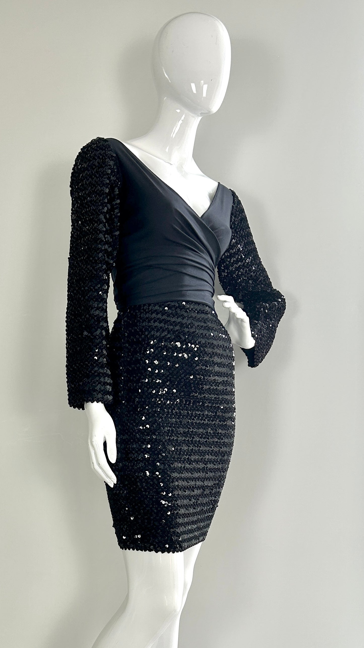 Junior Gaultier sequin two piece sequin dress