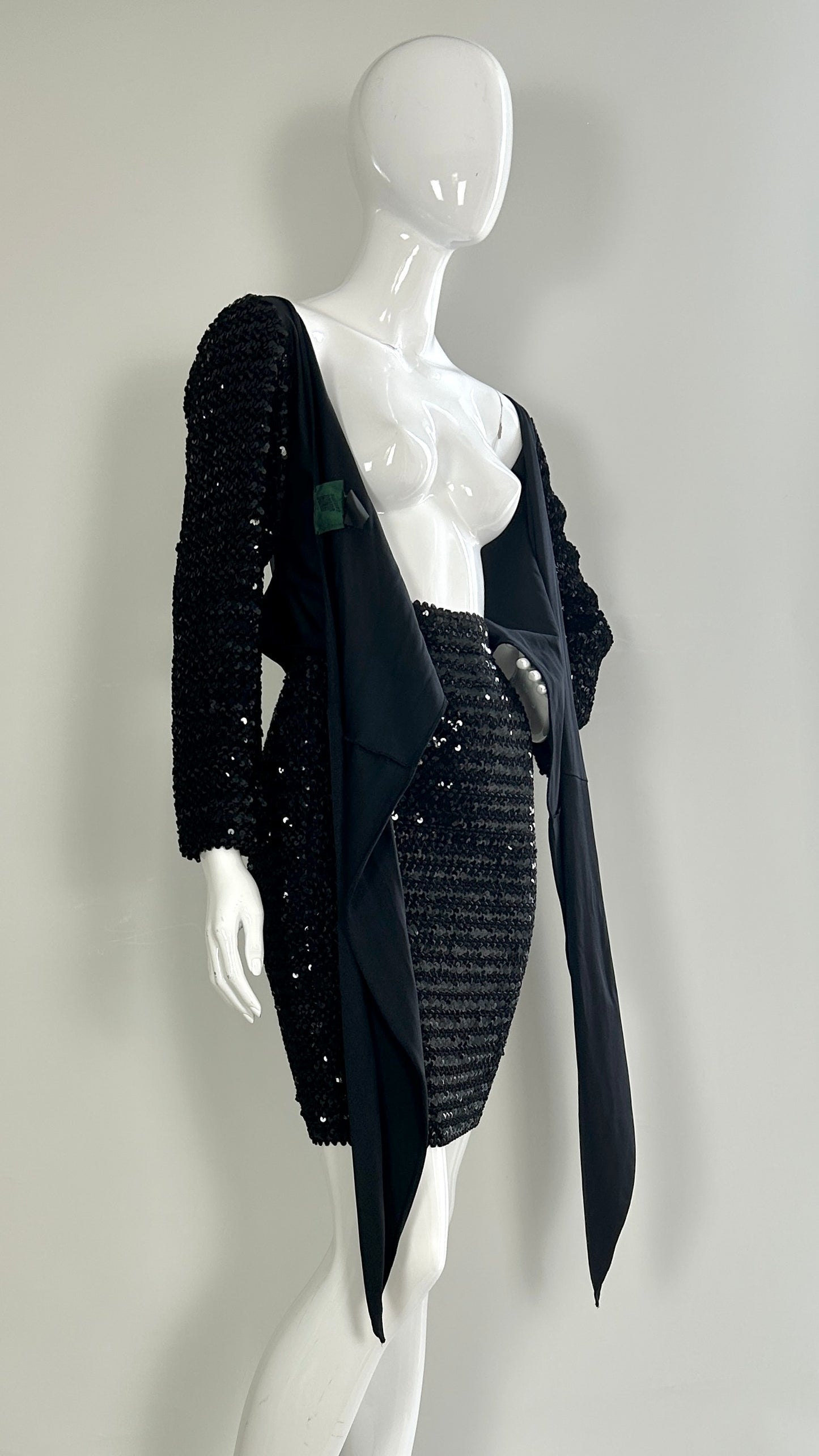 Junior Gaultier sequin two piece sequin dress