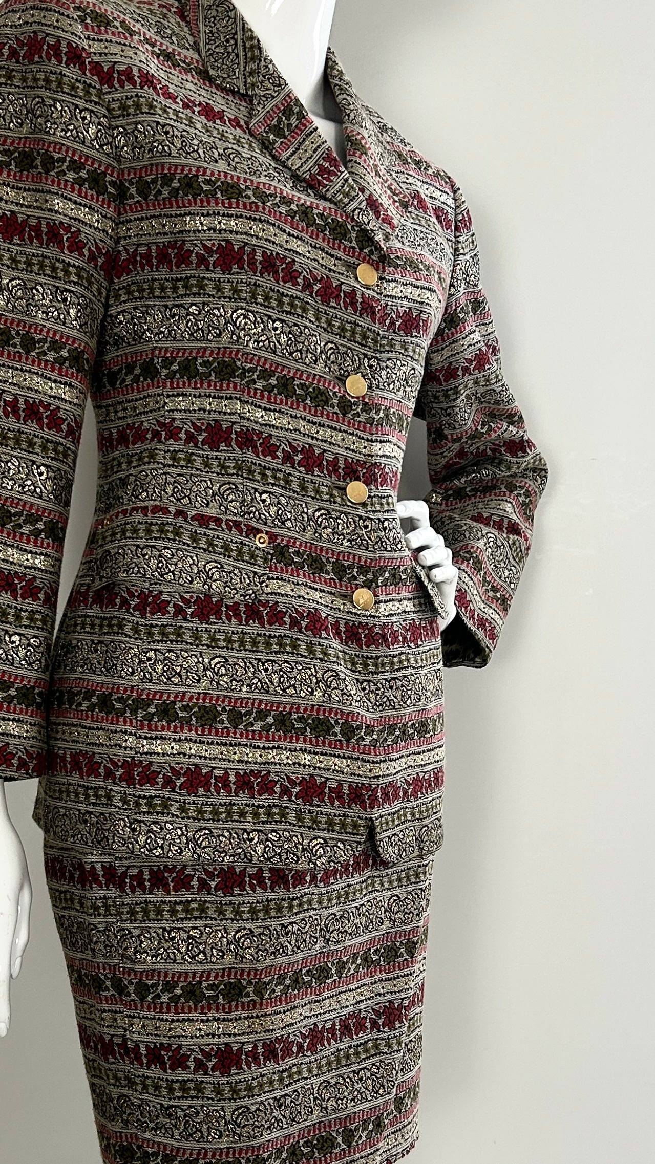 Junior Gaultier brocade two piece suit