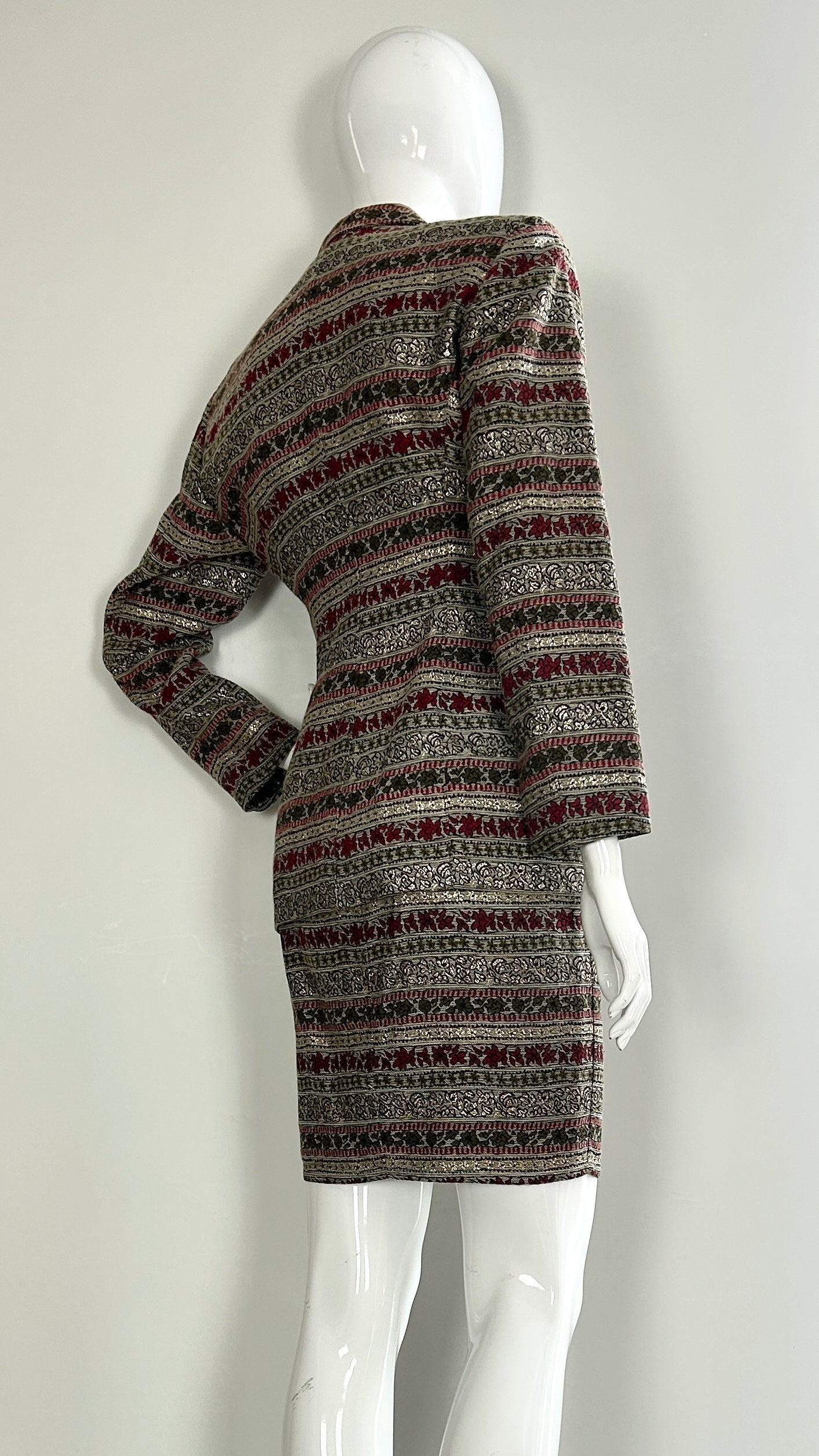 Junior Gaultier brocade two piece suit