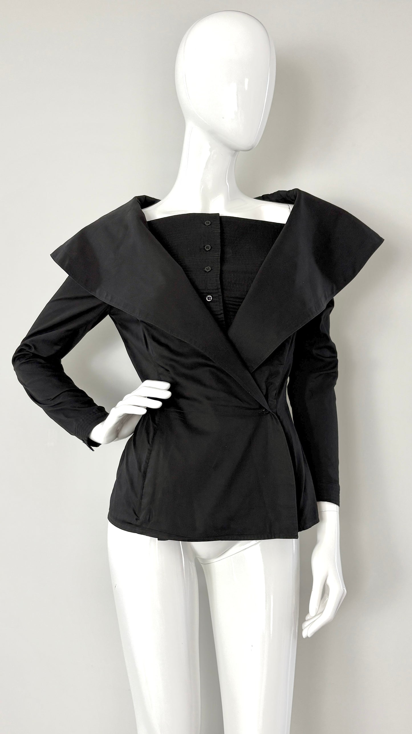 Claude Montana jacket with exaggerated collar