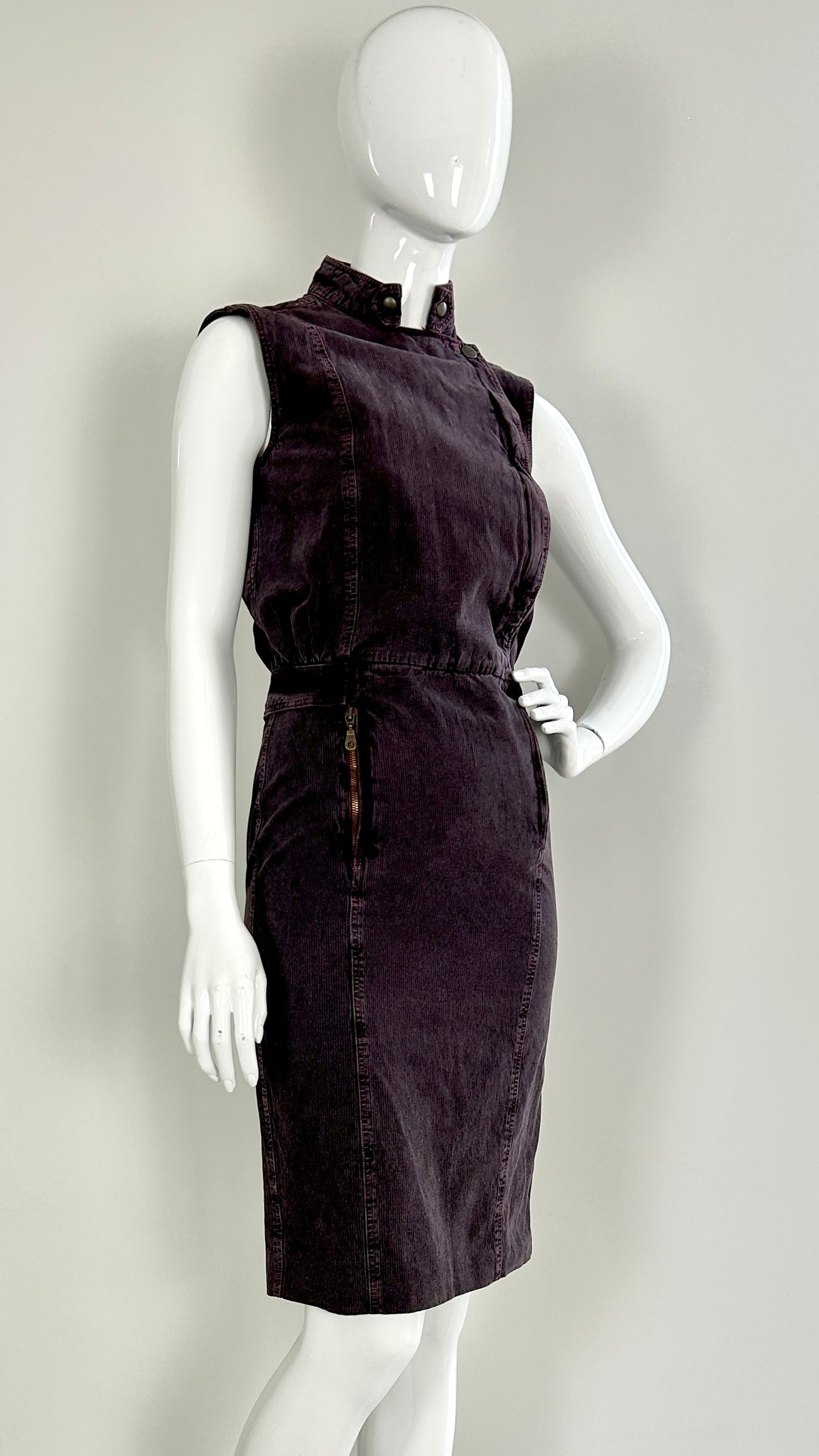 MCQ purple denim dress