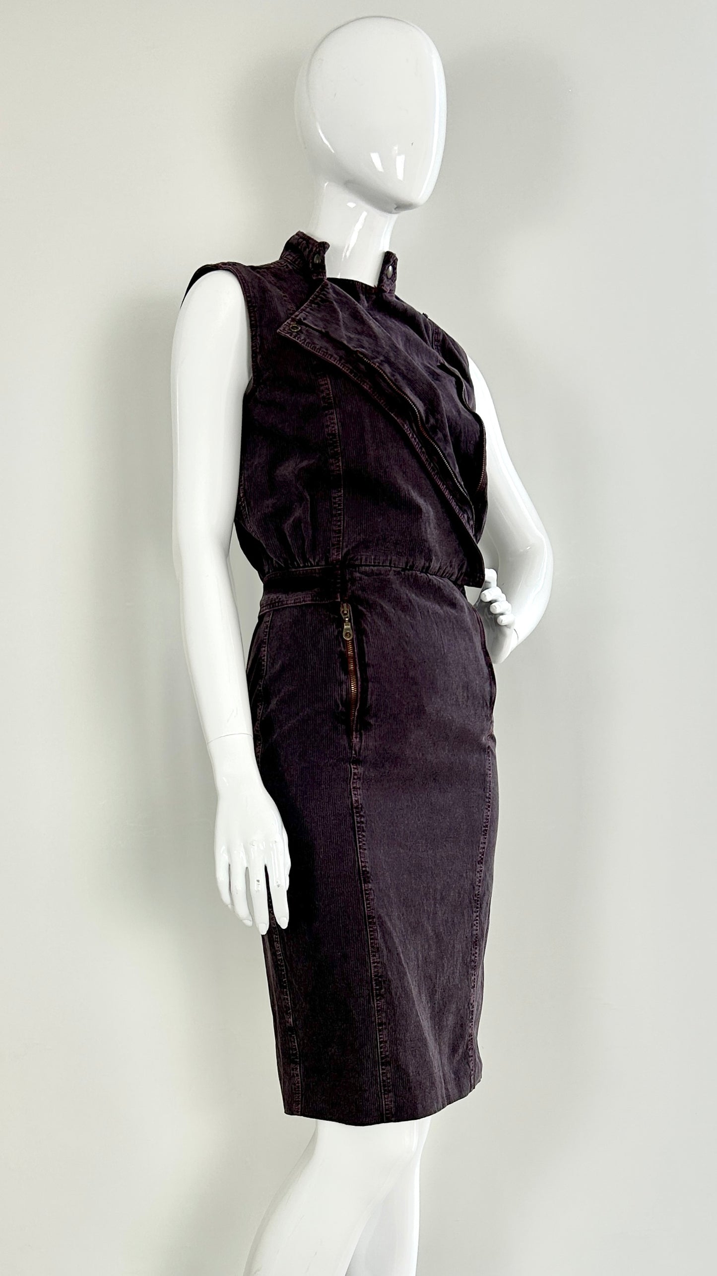 MCQ purple denim dress