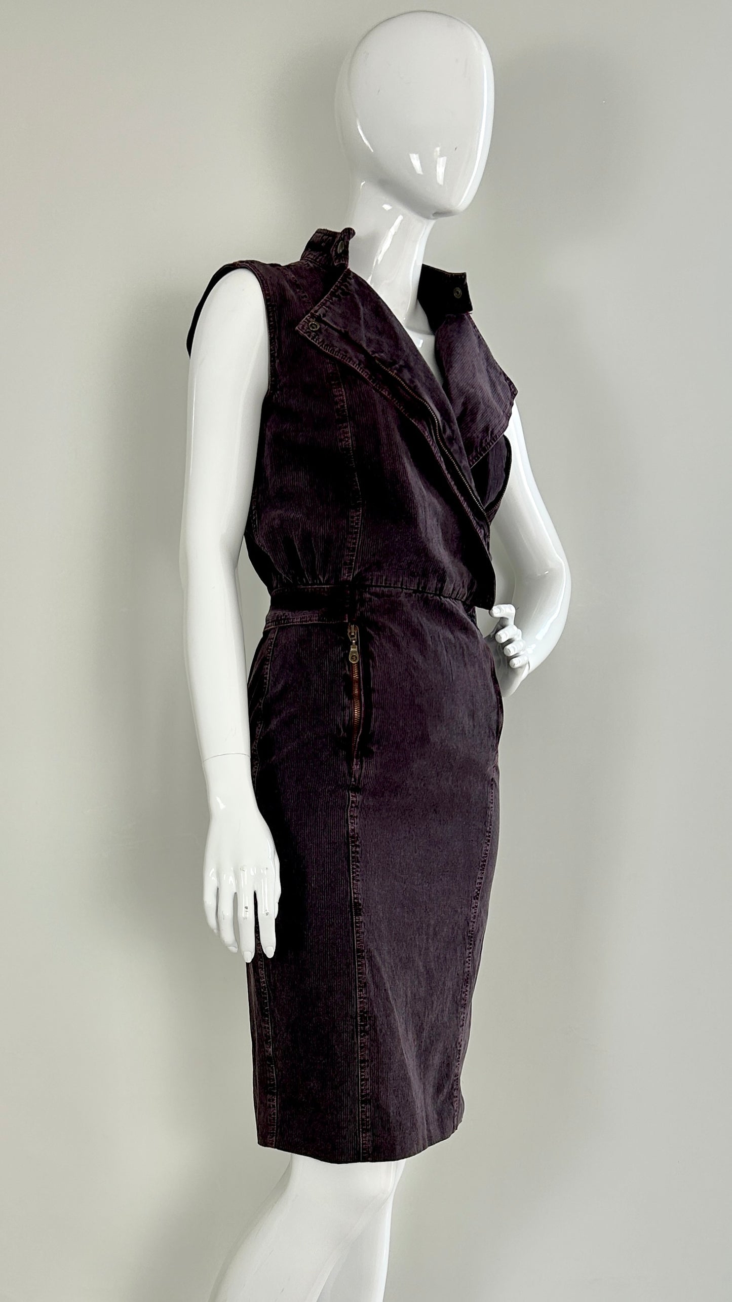 MCQ purple denim dress