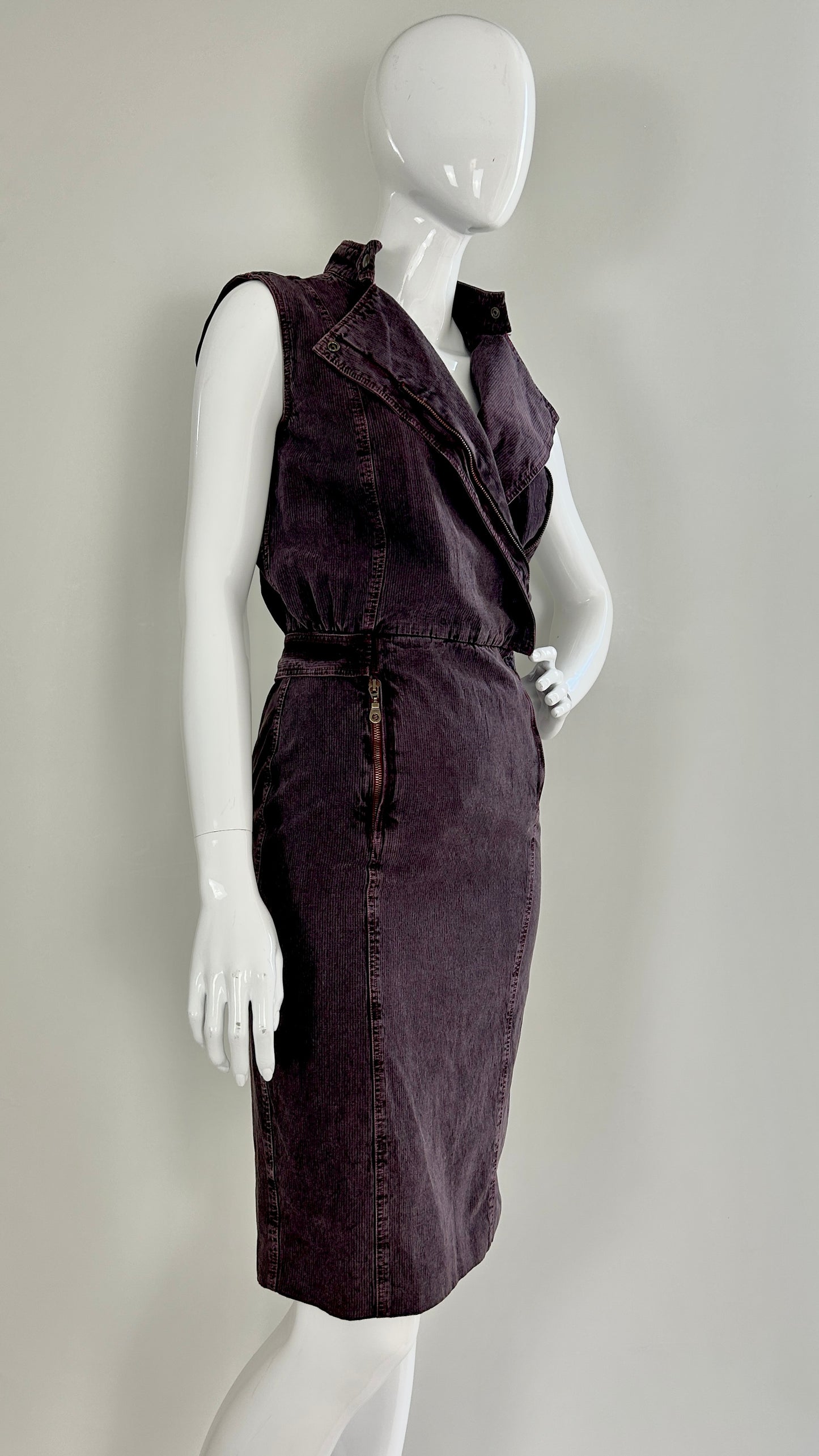 MCQ purple denim dress