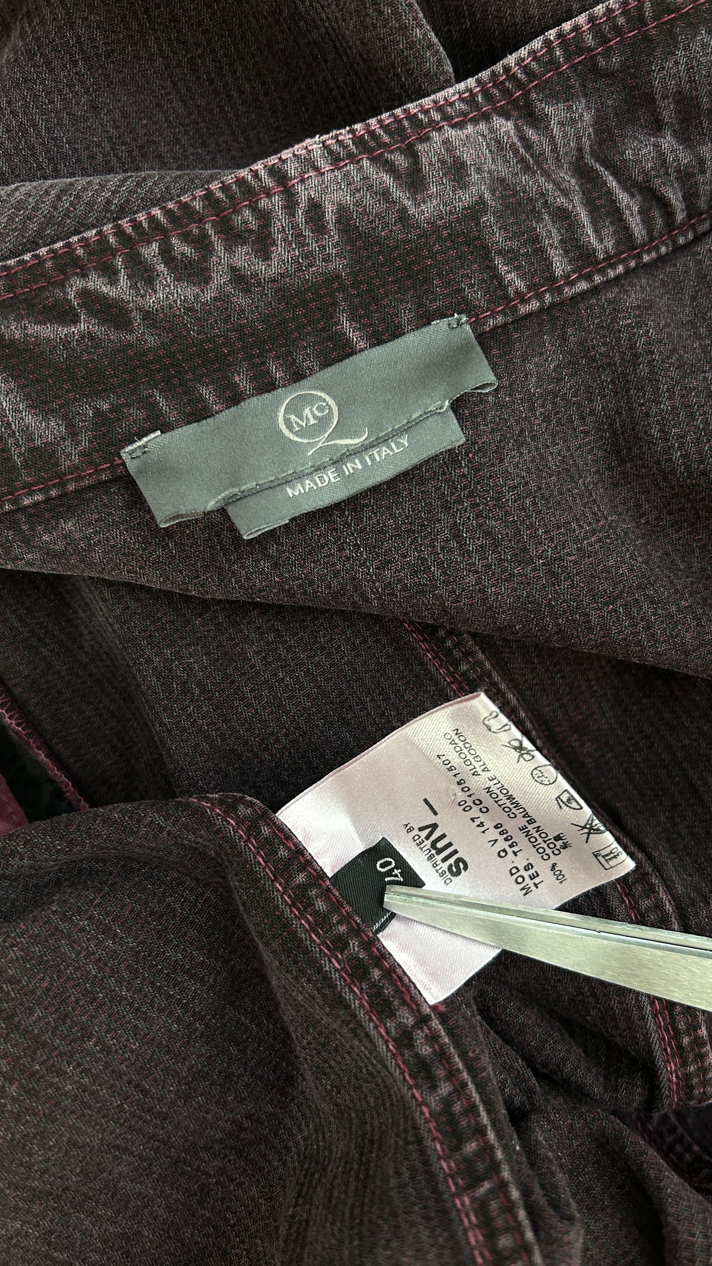 MCQ purple denim dress