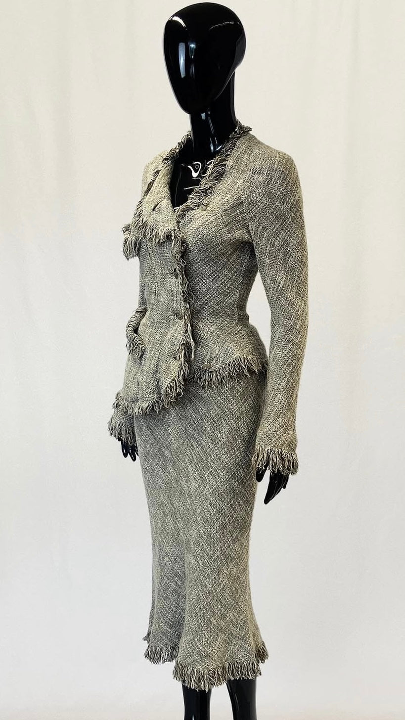 Vivienne Westwood S/S 1997 'Vive la bagatelle' fringe suit ensemble