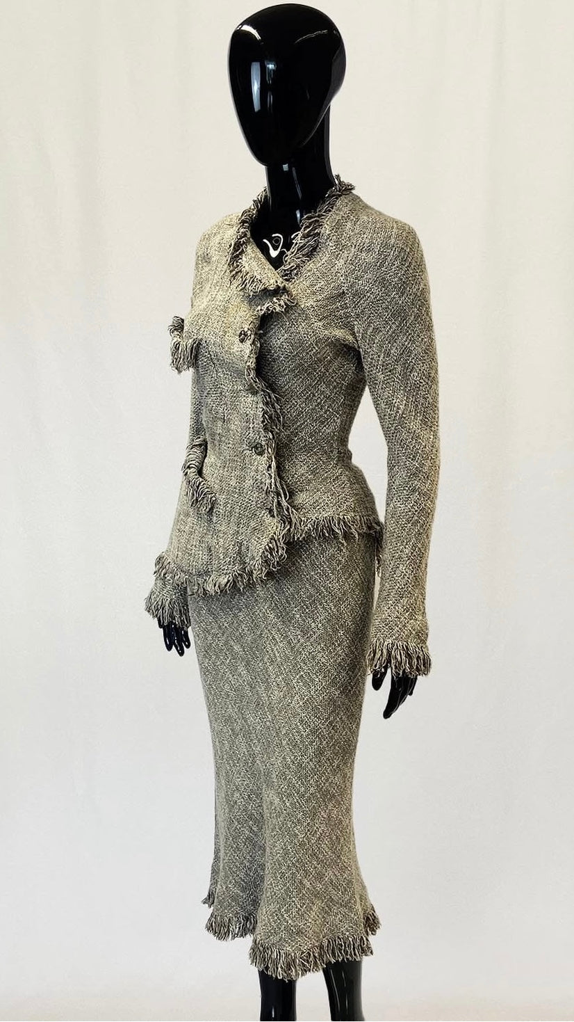 Vivienne Westwood S/S 1997 'Vive la bagatelle' fringe suit ensemble