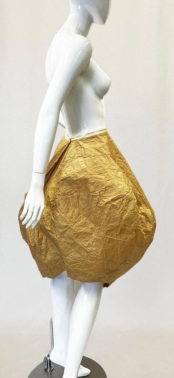 Comme des Garcons S/S 1997 'Body meets dress' paper skirt with envelope