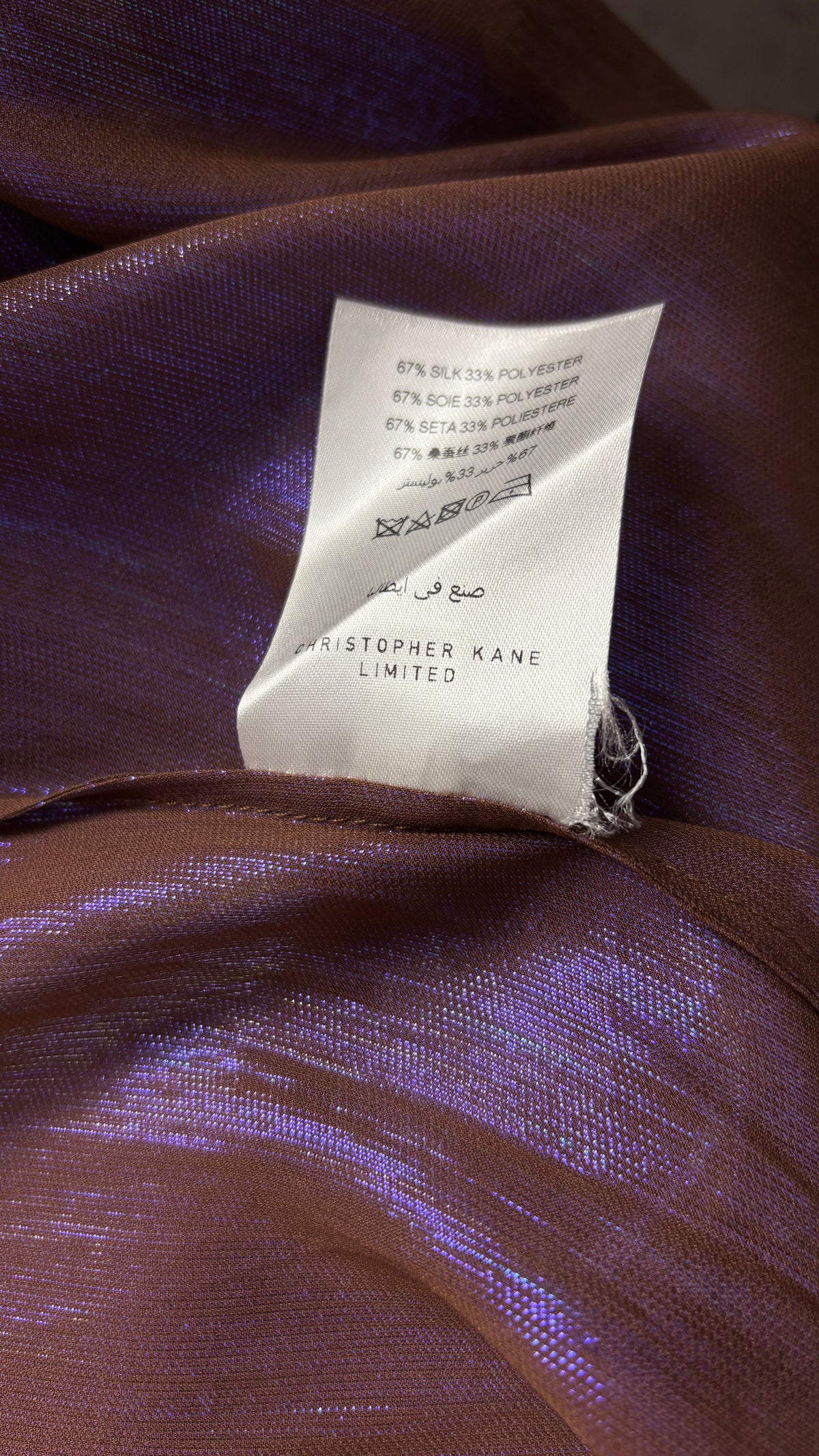 Christopher Kane metallic shirt