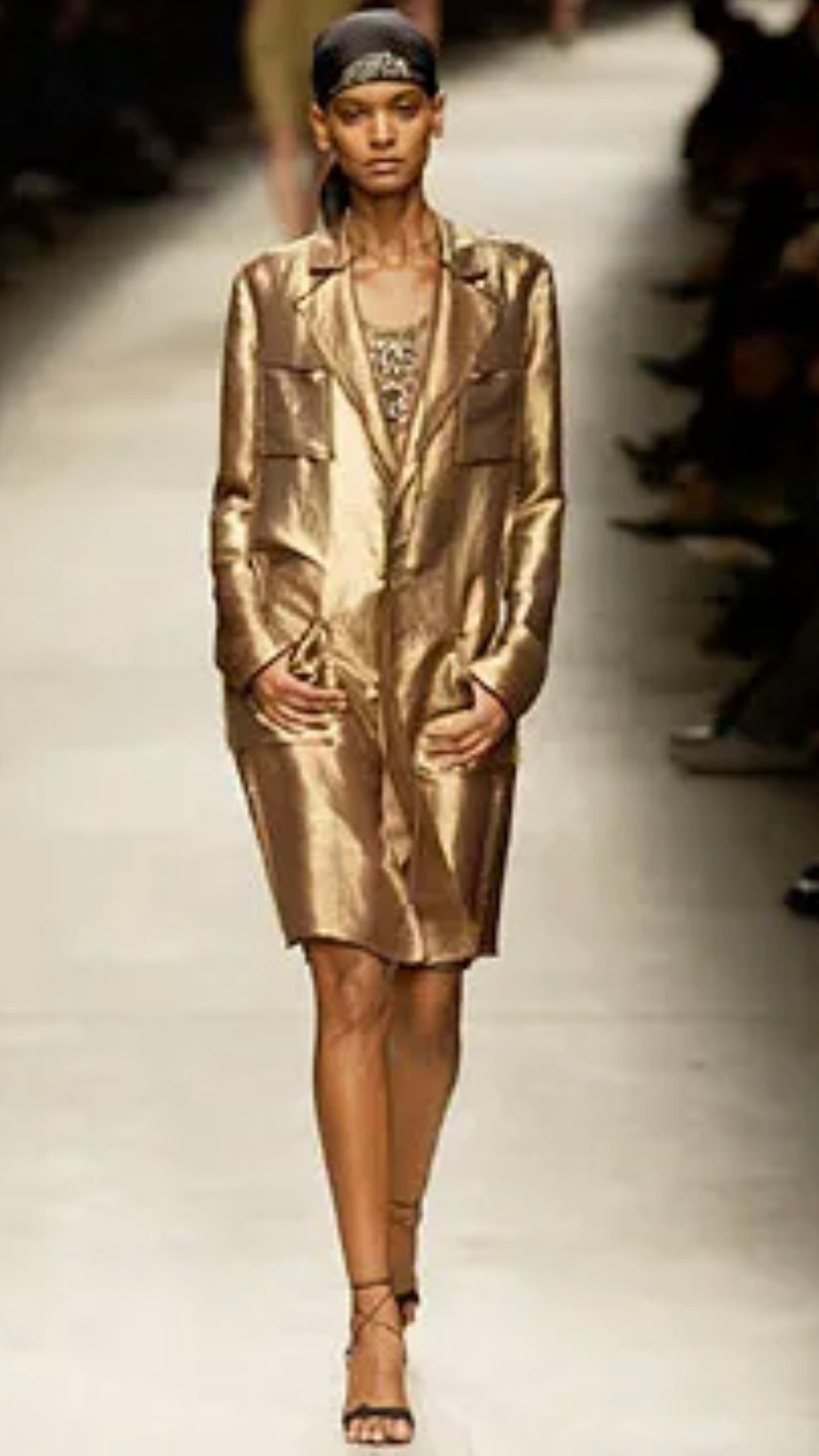 Lanvin S/S 2003 metallic thread jacket